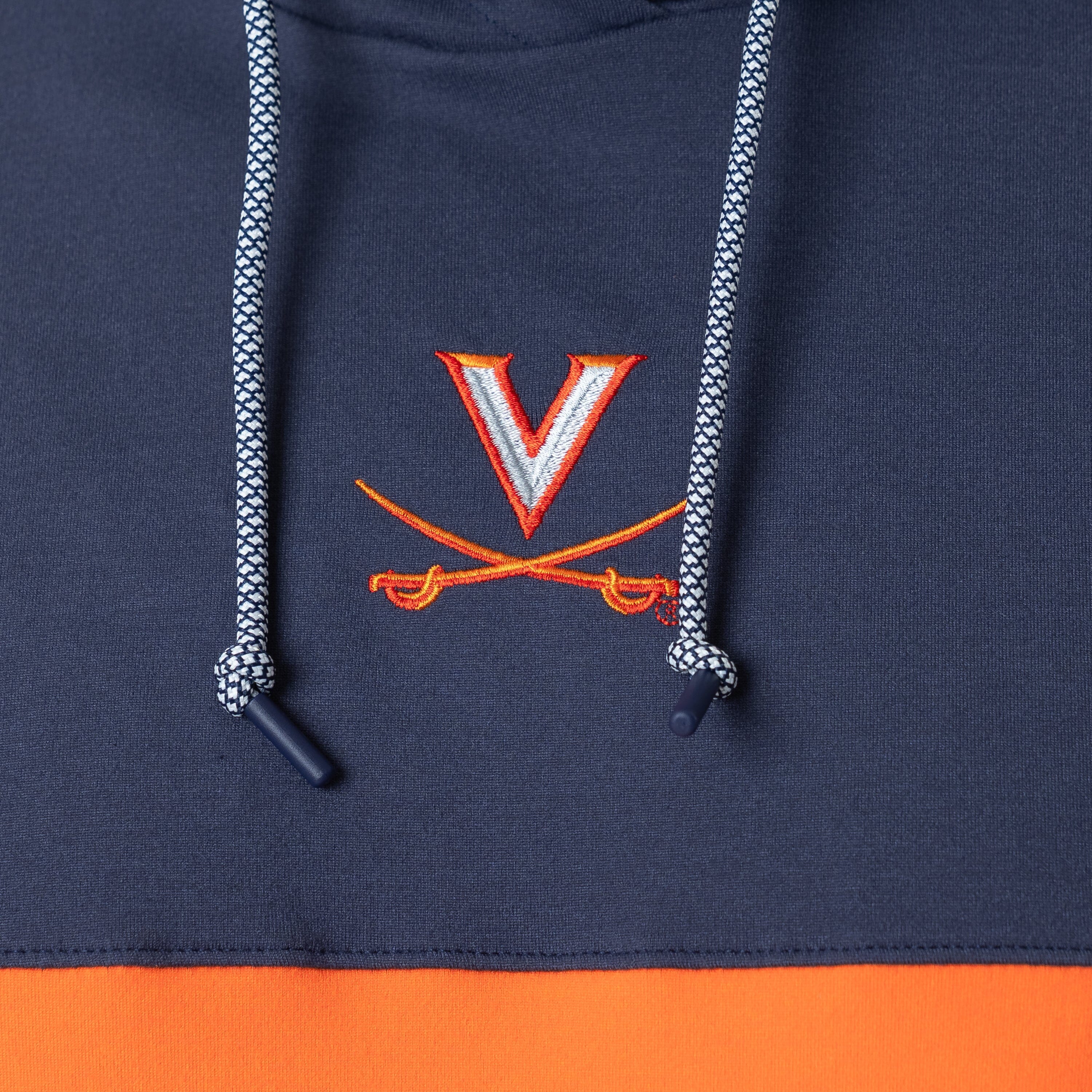 Hesi Collegiate Hoodie - UVA | Colorblock - Admiral Navy/Blaze Orange - UVA - 1 - Image 4