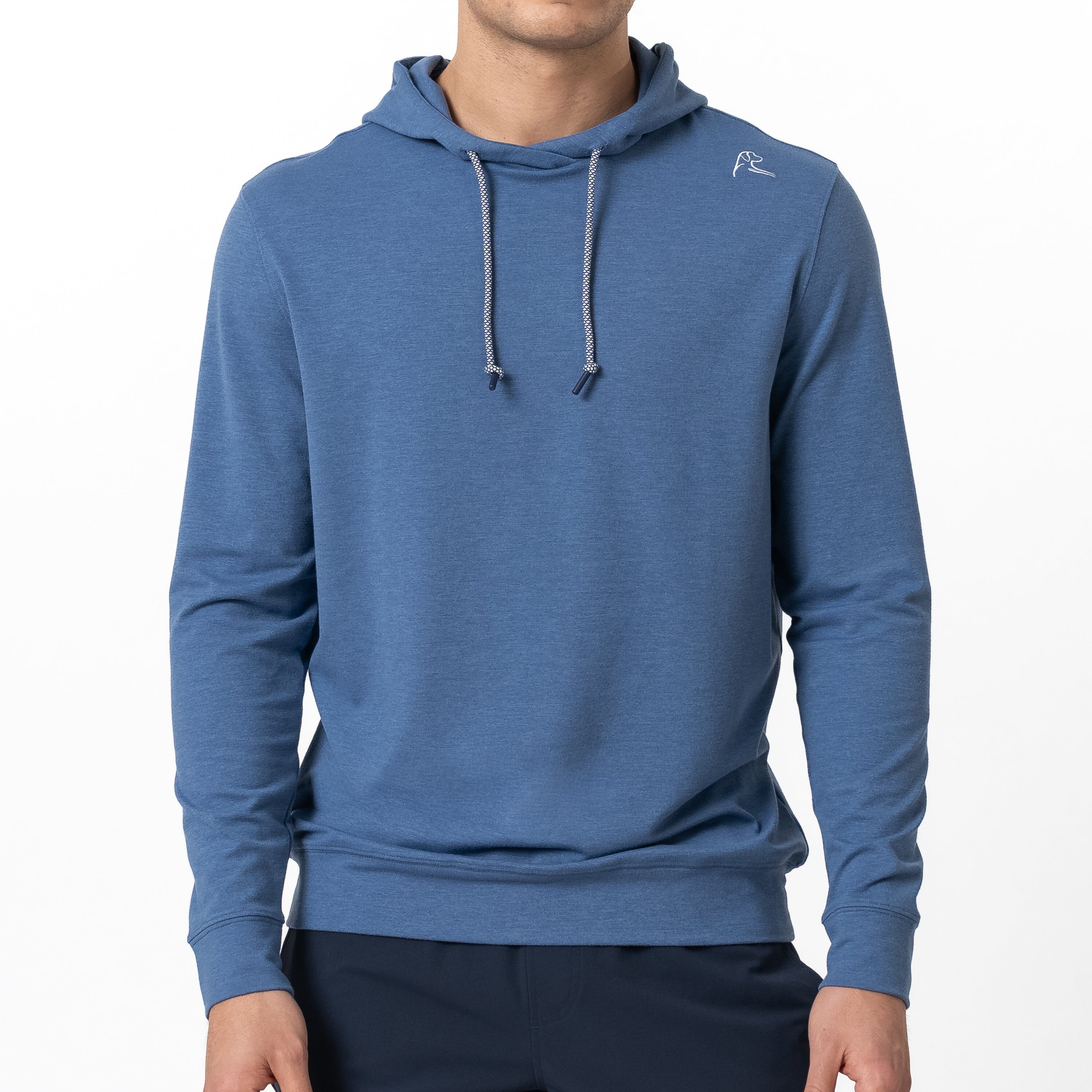 Hesi Performance Hoodie | Heather - Coastal Blue/Coastal Blue