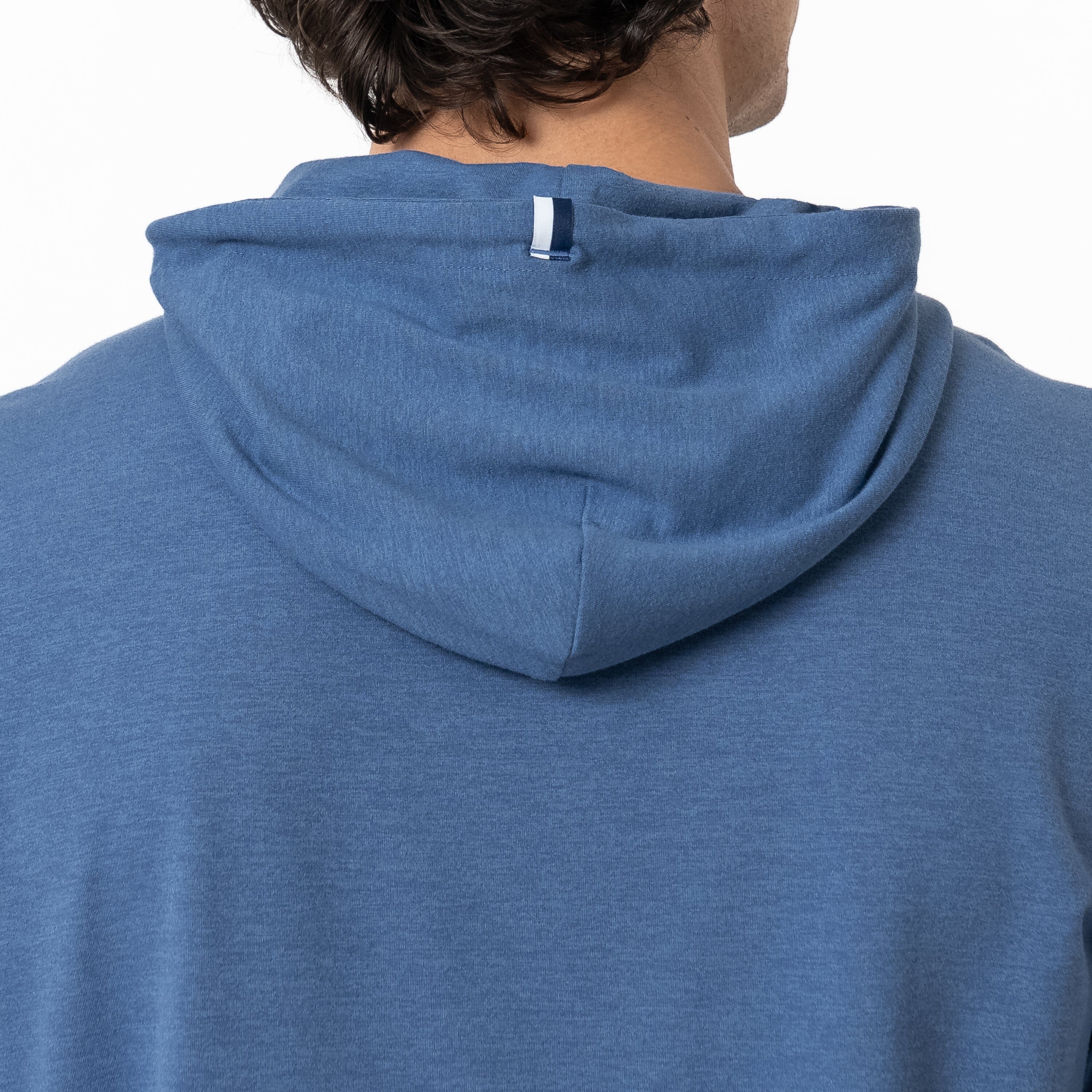 Hesi Performance Hoodie | Heather - Coastal Blue/Coastal Blue - Image 3