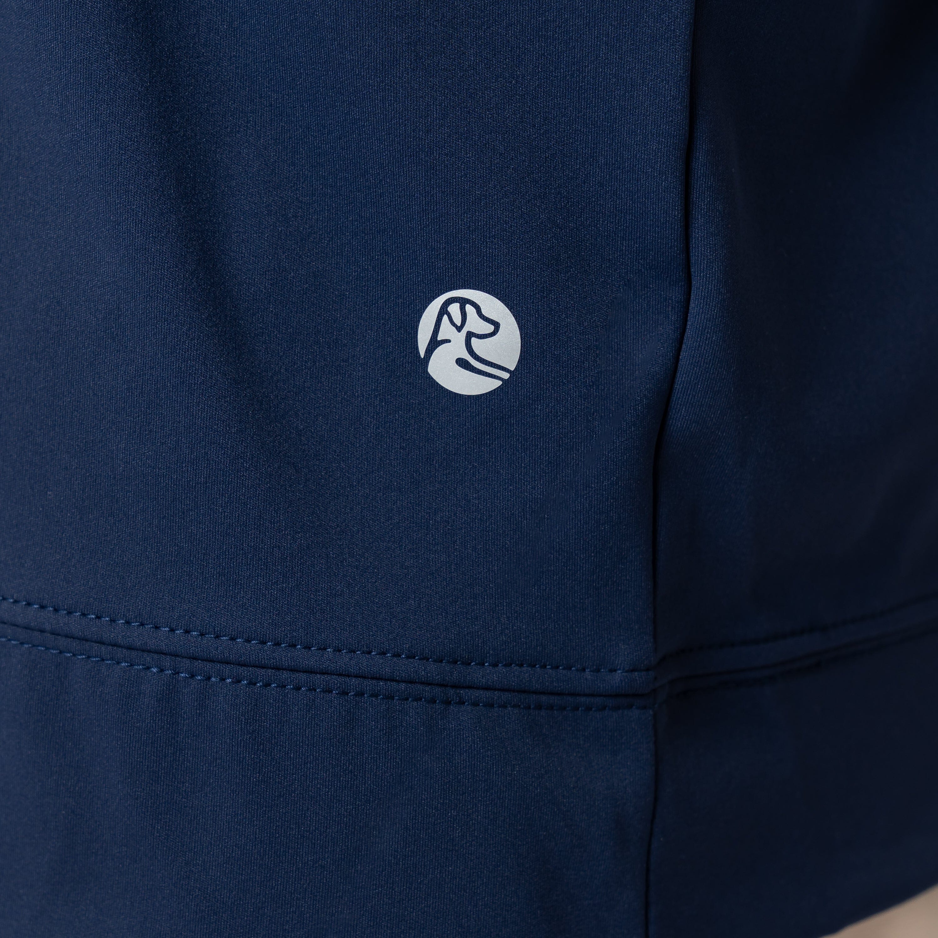 Highlands Performance Hoodie | Colorblock - White/Fleet Navy - Image 5