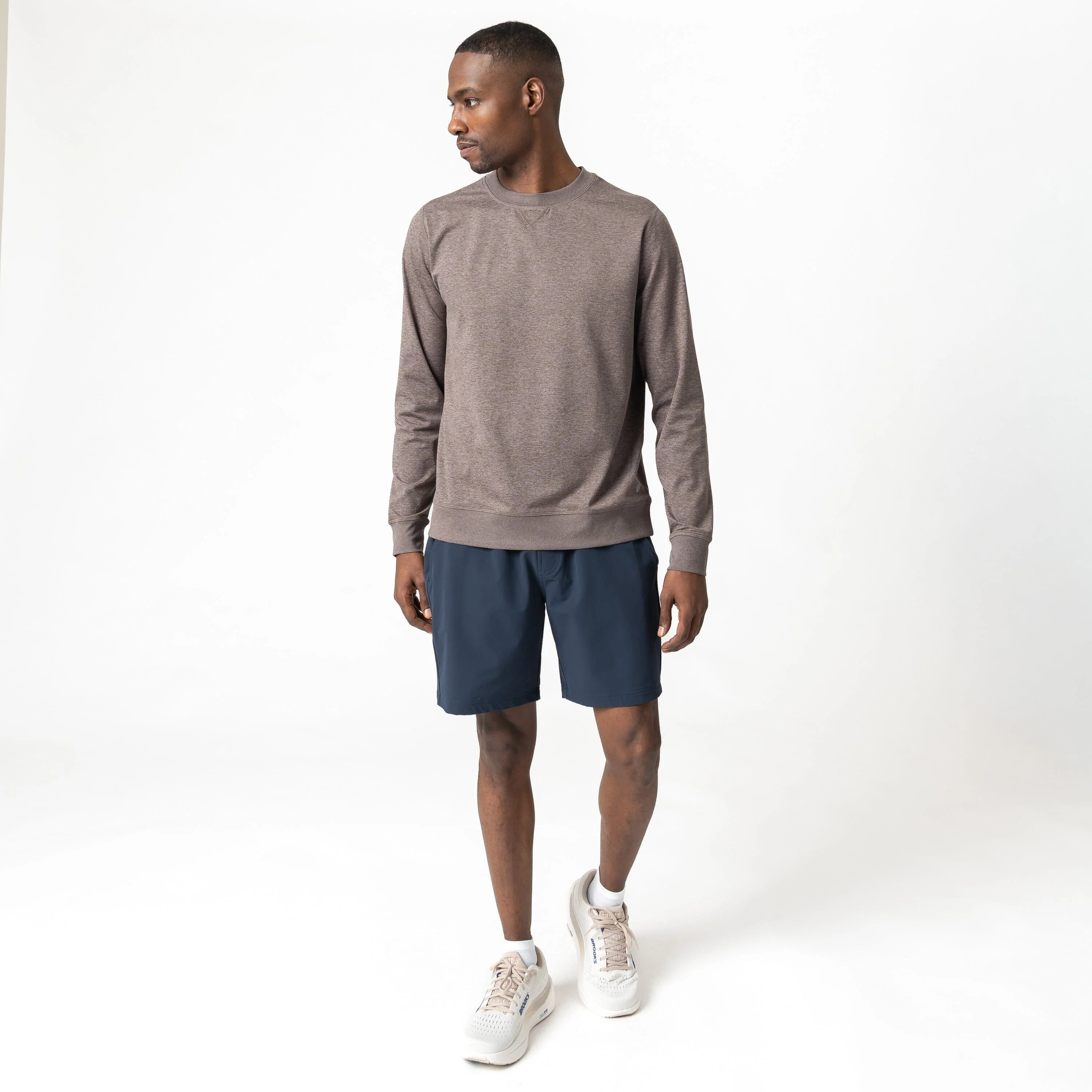 Pace Performance Crew | Heather - Greyhawk/Dark Taupe - Image 6