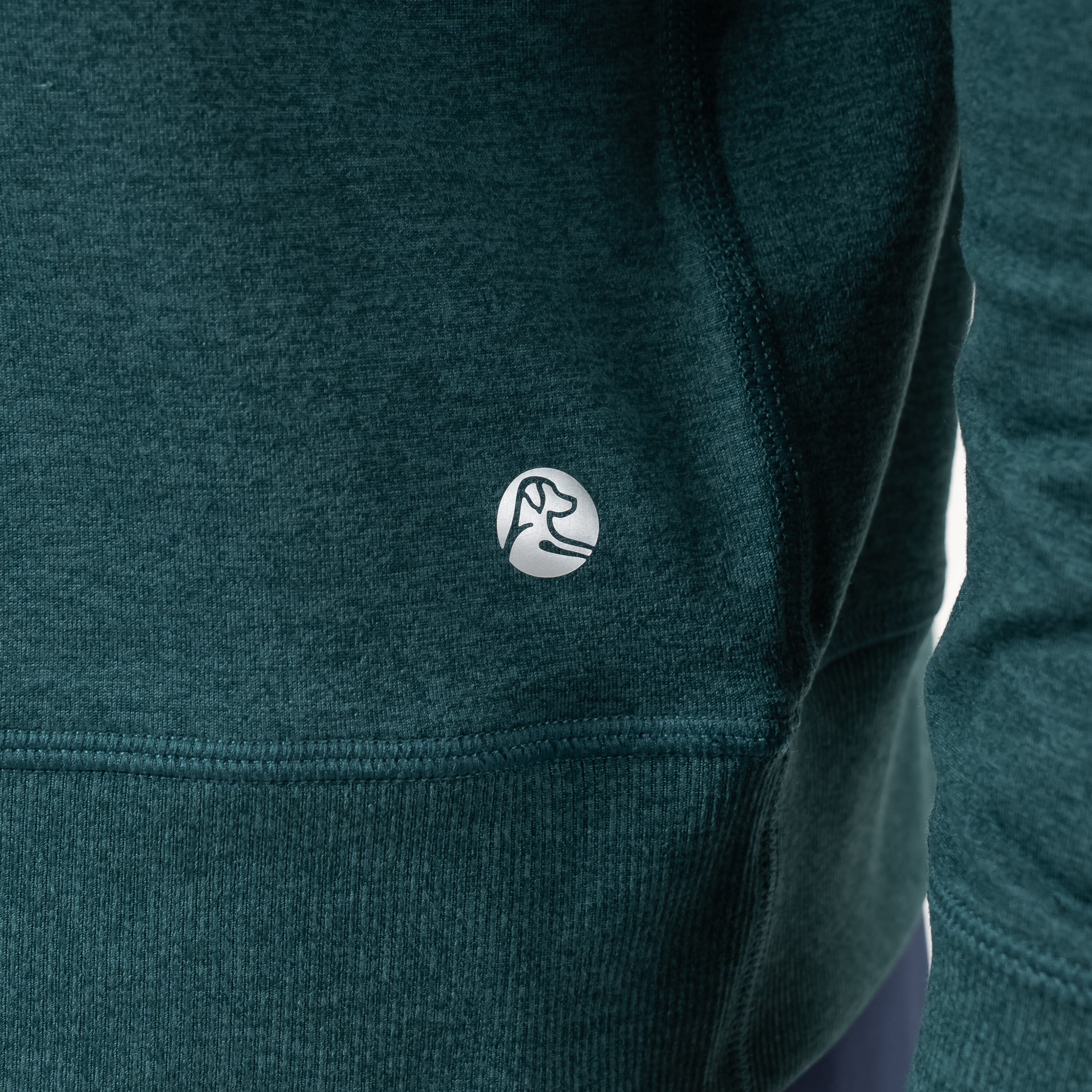 Pace Q-Zip Pullover | Heather - Ponderosa Green/Hunter Green - Image 5