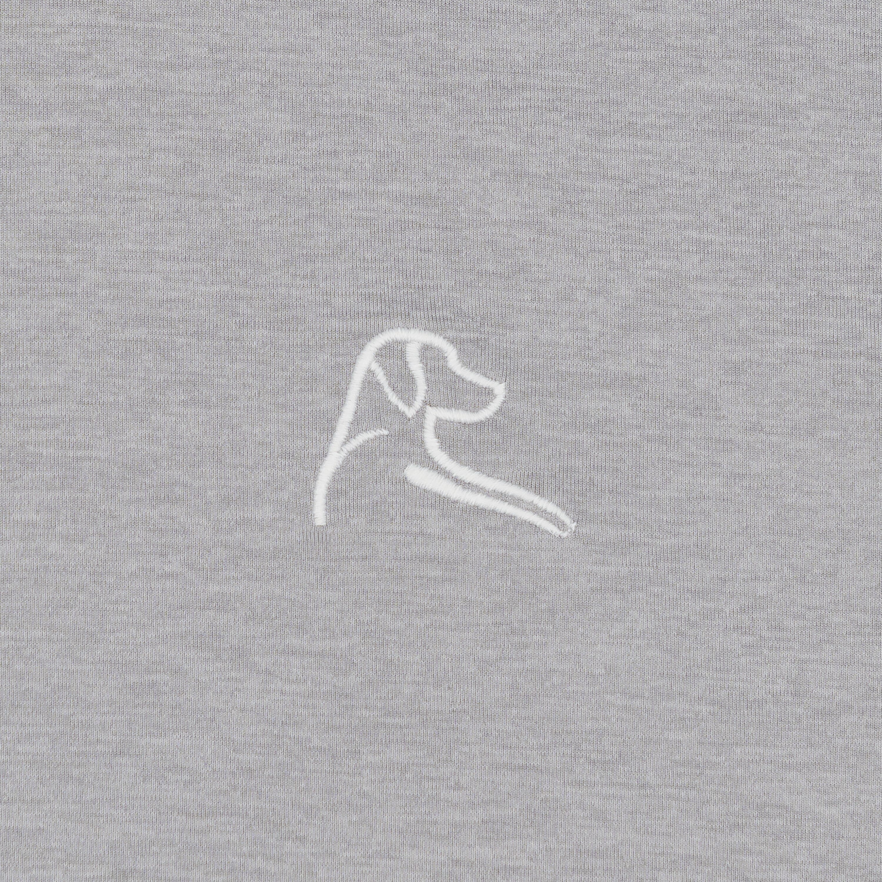 Heather | Performance Polo | Heather - Stainless Steel/White - Image 3