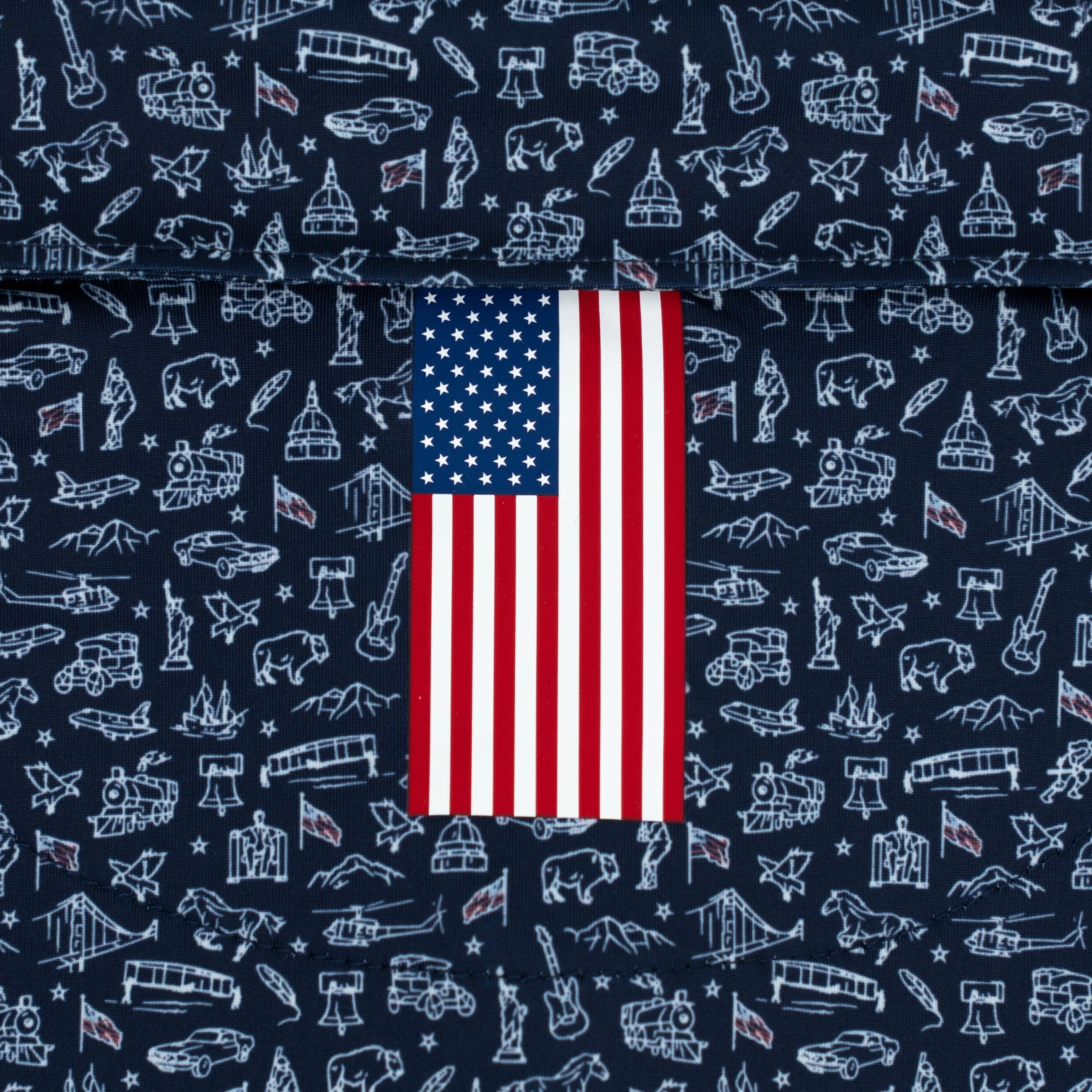 The American History | Performance Polo | The American History - Fleet Navy/White - USA - Image 5