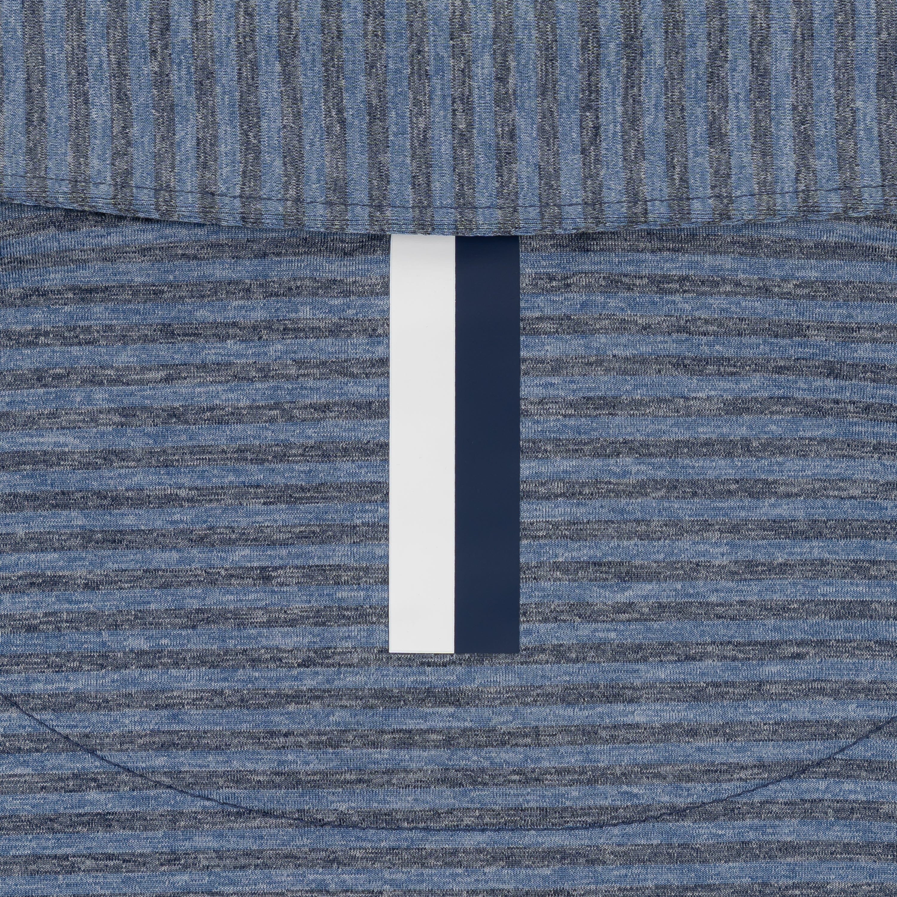 The Barts Heather Stripe | Performance Polo | The Barts Heather Stripe - Coastal Blue/Fleet Navy - Image 4