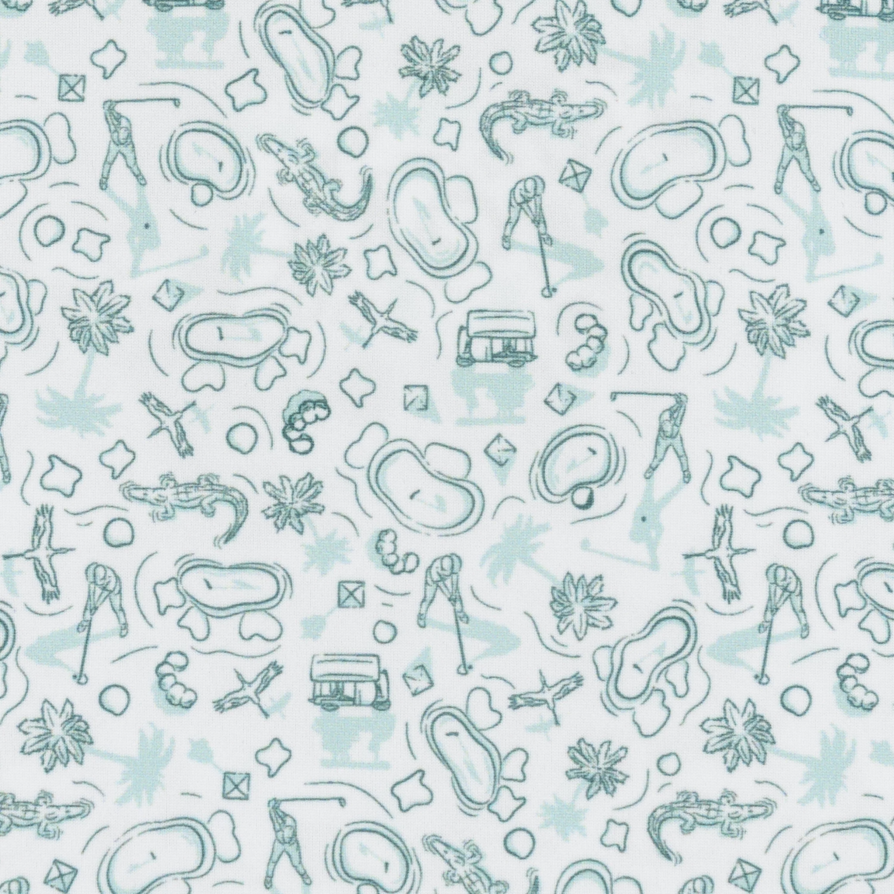 The Bird's Eye | Performance Polo | The Bird's Eye - White/Antigua Green - Image 4