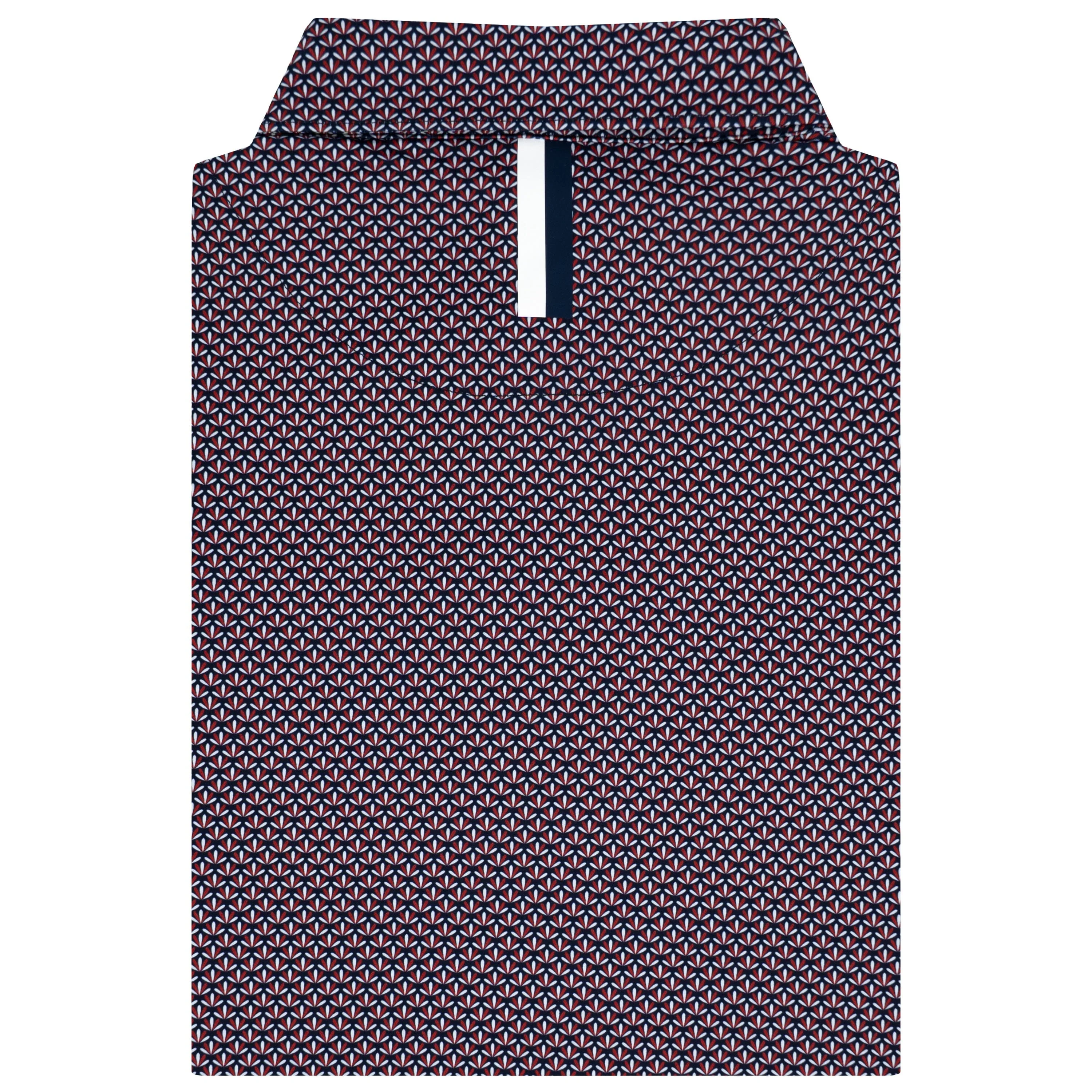 The Bloomfield | Performance Polo | The Bloomfield - Fleet Navy/Classic Red - Image 2