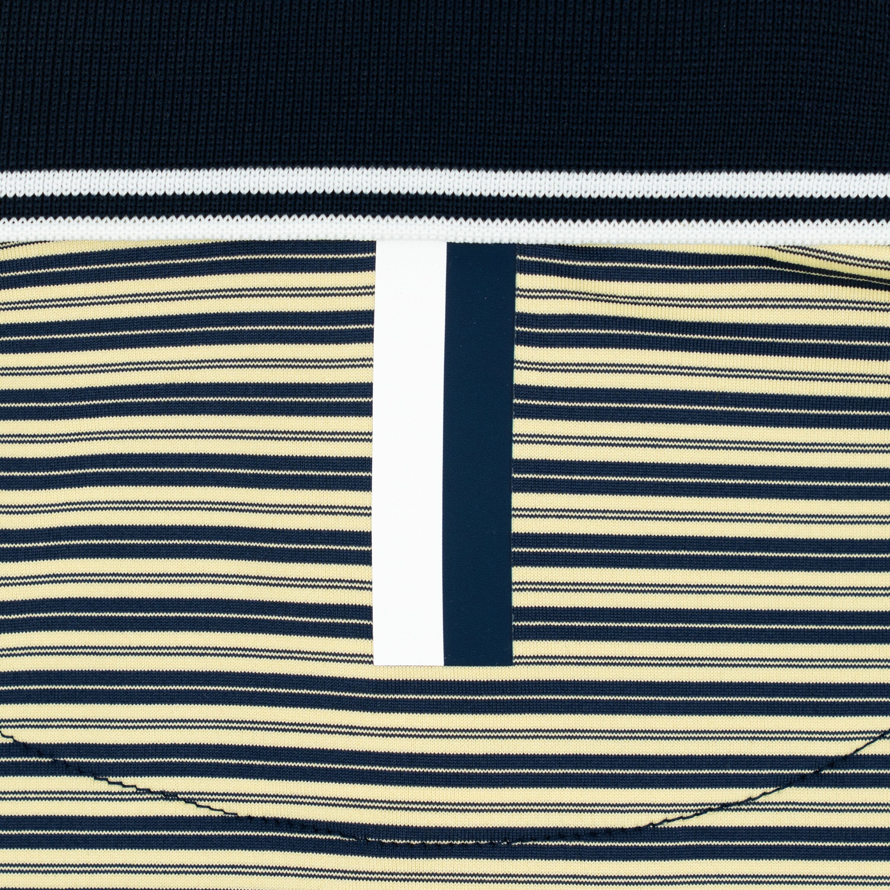 The Butler Stripe | Performance Polo | The Butler Stripe - Daffodil/Fleet Navy - Image 3