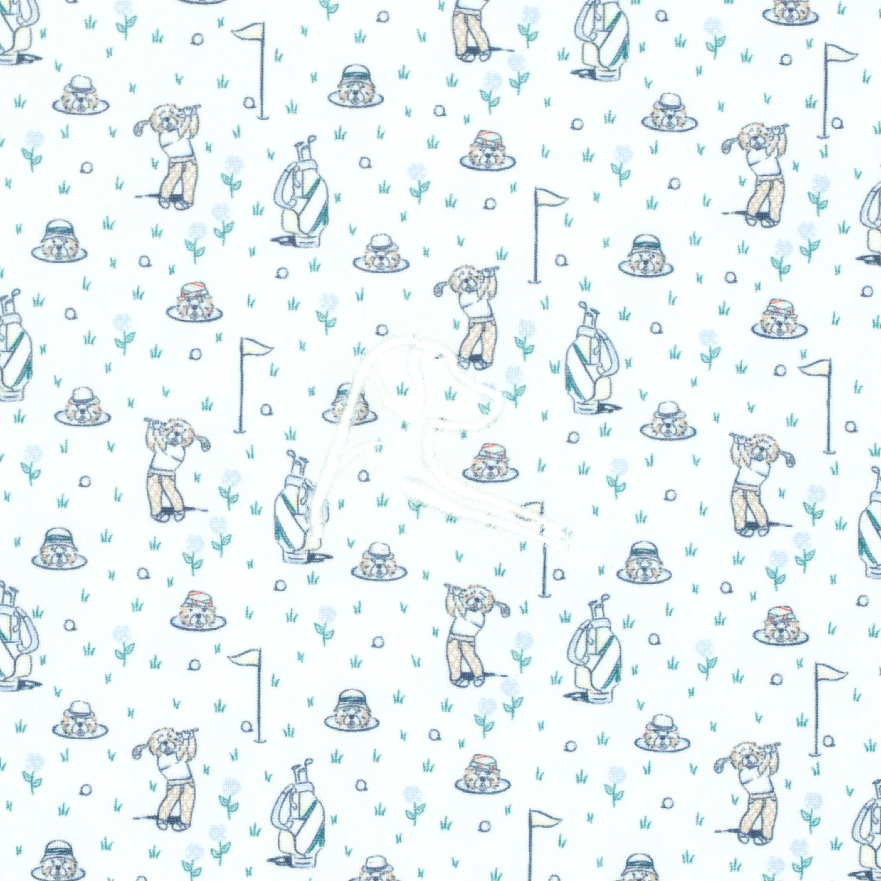 The Gopher | Performance Polo | The Gopher - White/Baby Blue - Image 3