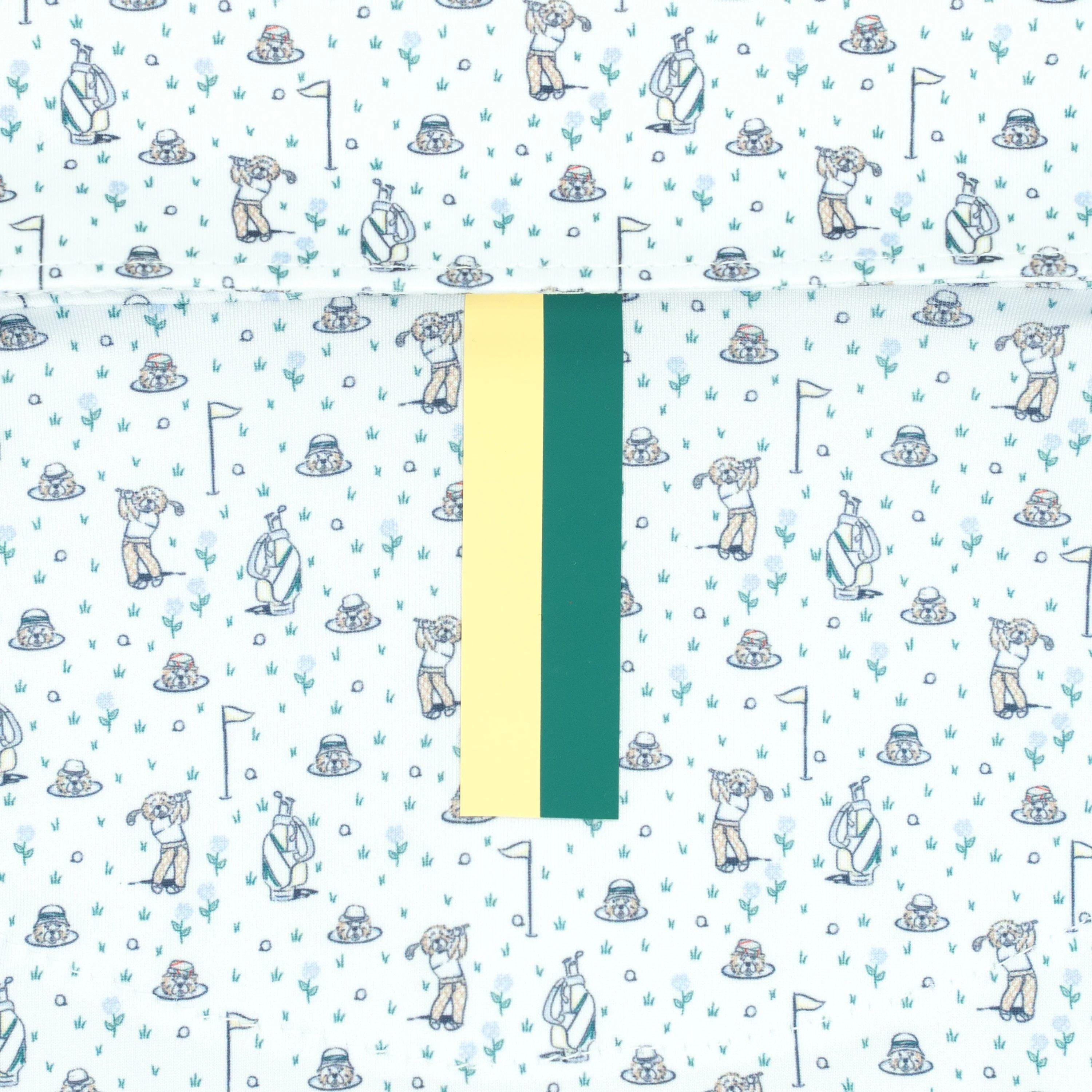 The Gopher | Performance Polo | The Gopher - White/Baby Blue - Image 4