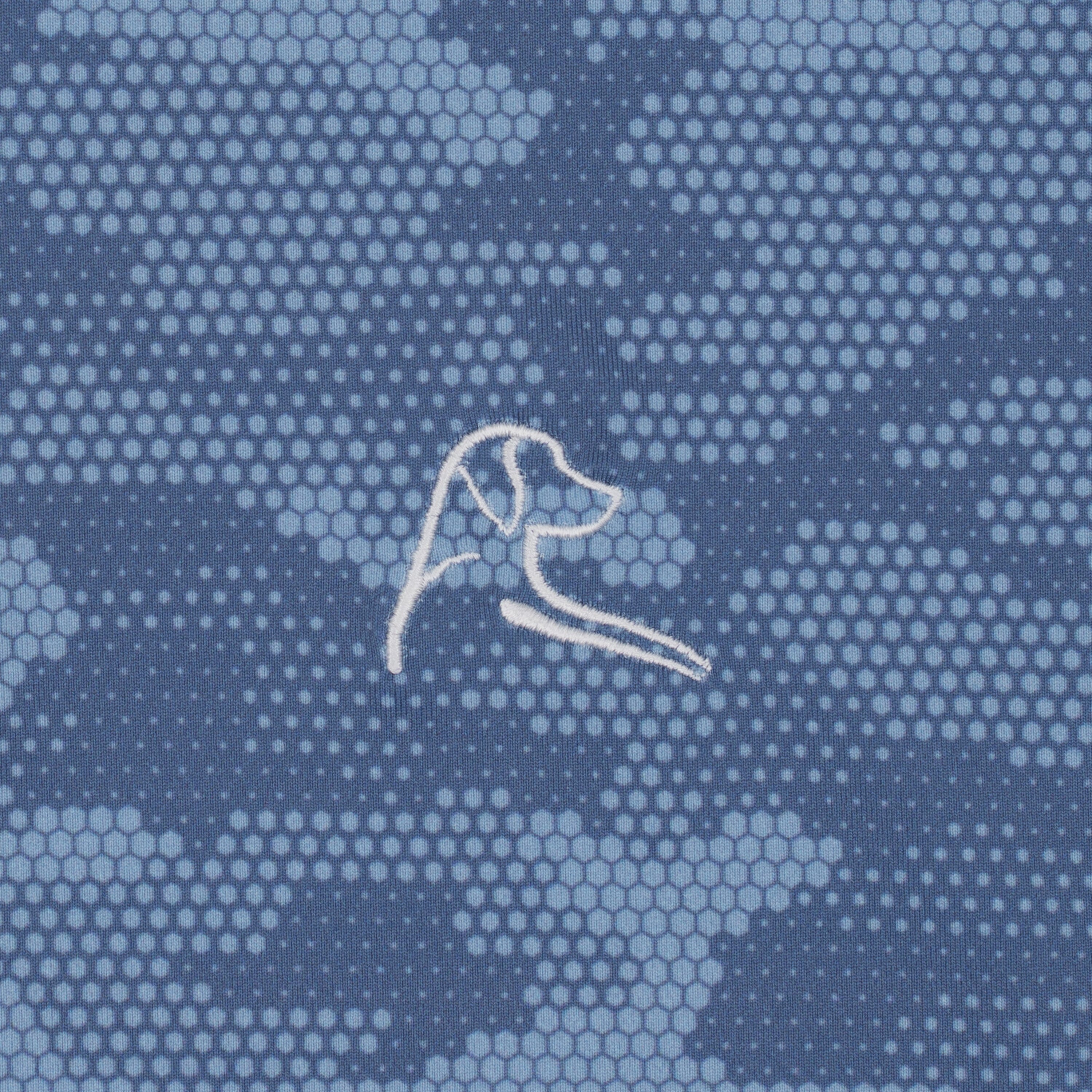 The Hex Camo | Performance Polo | The Hex Camo - Coastal Blue/Potomac Blue - Image 3
