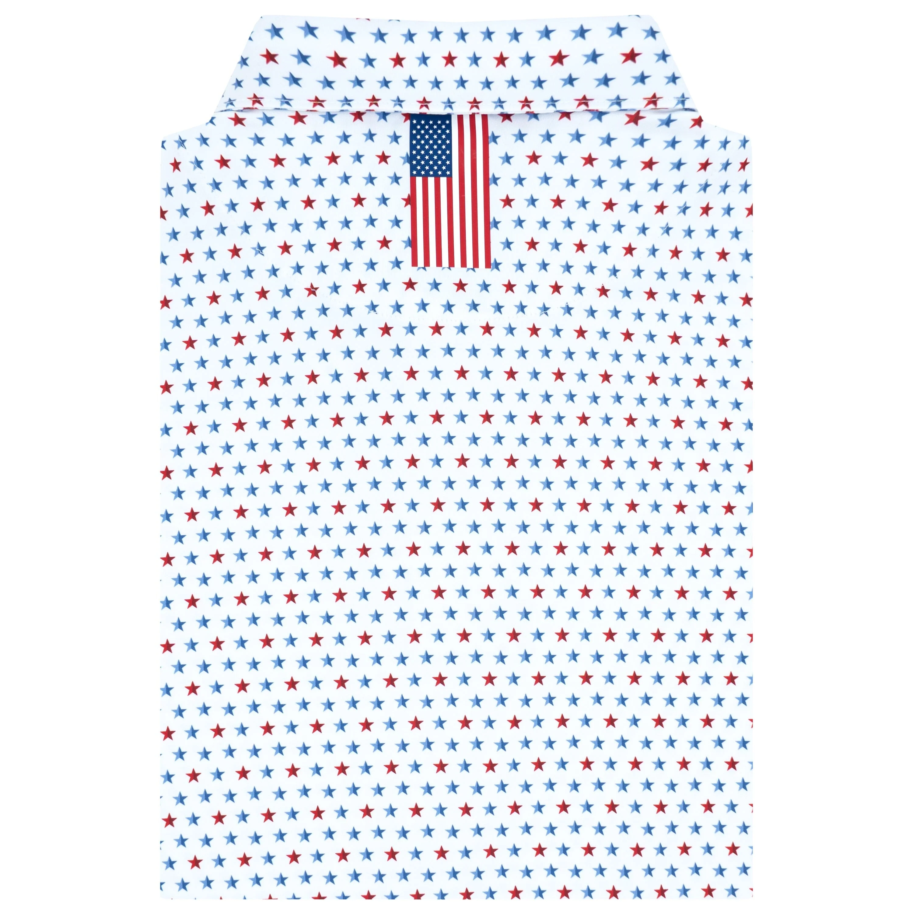 The Liberty Stars | Performance Polo | The Liberty Stars - White/Short Stop Blue - USA - Image 2