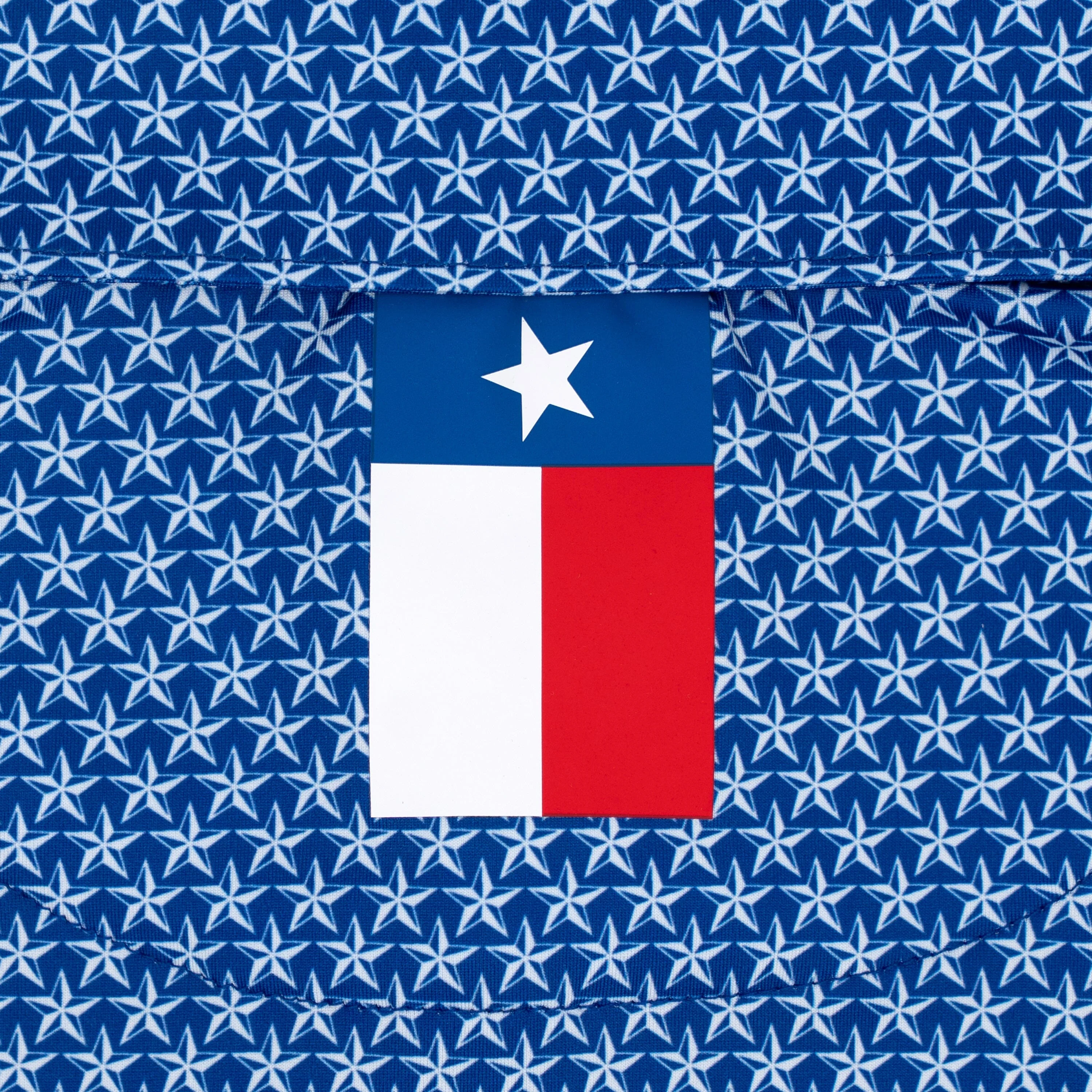 The Lone Star | Performance Polo | The Lone Star - Ocean Blue/White - TX - Image 4