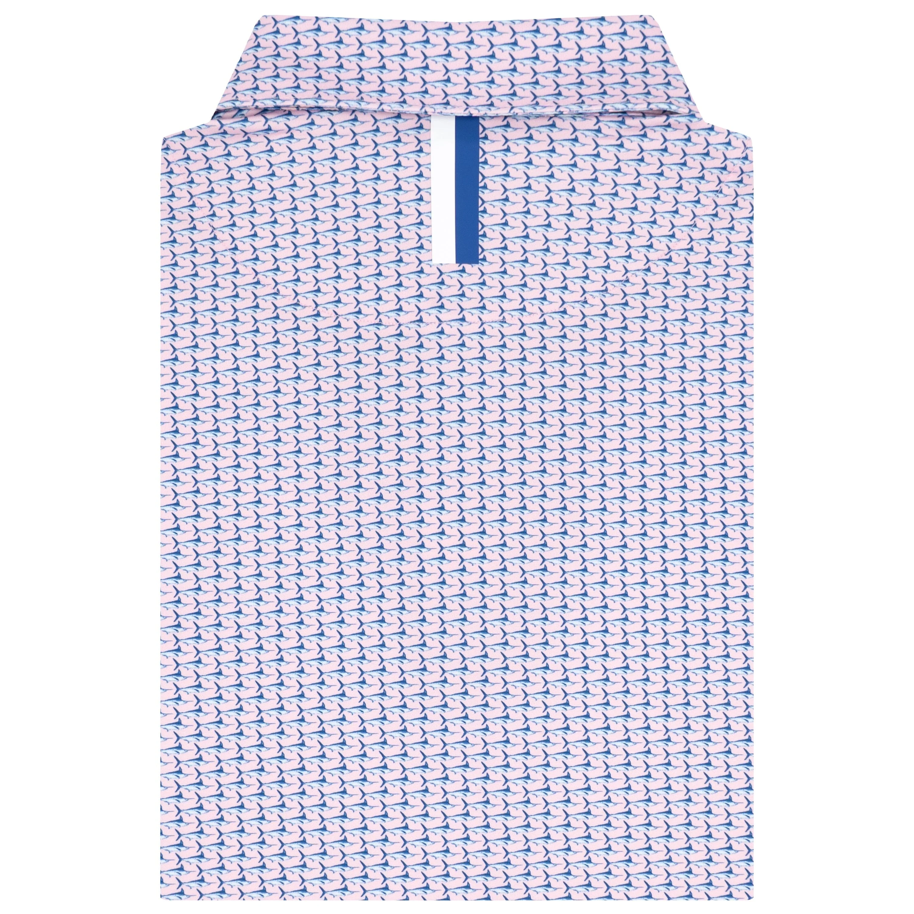 The Marlin | Performance Polo | The Marlin - Lotus Pink/Marine Blue - Image 2