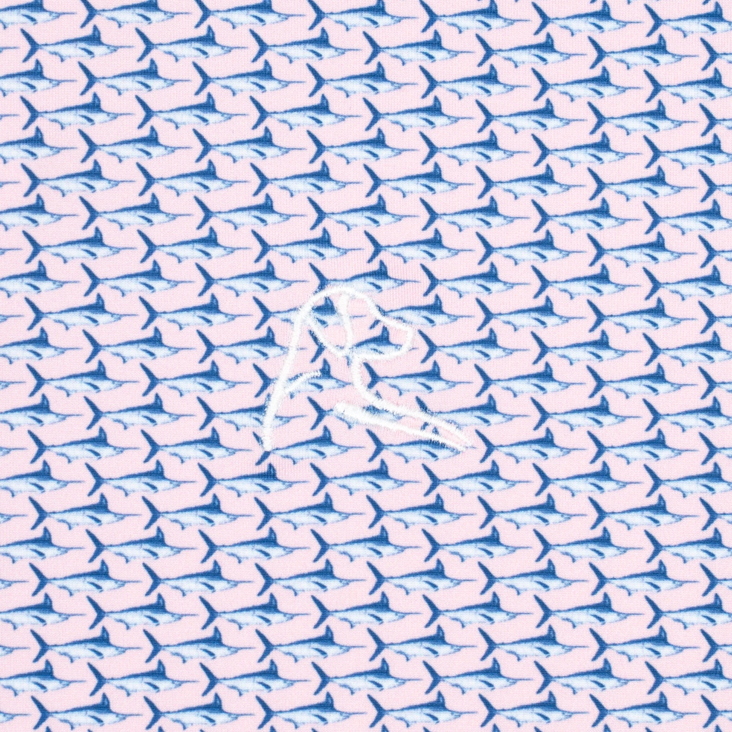 The Marlin | Performance Polo | The Marlin - Lotus Pink/Marine Blue - Image 3