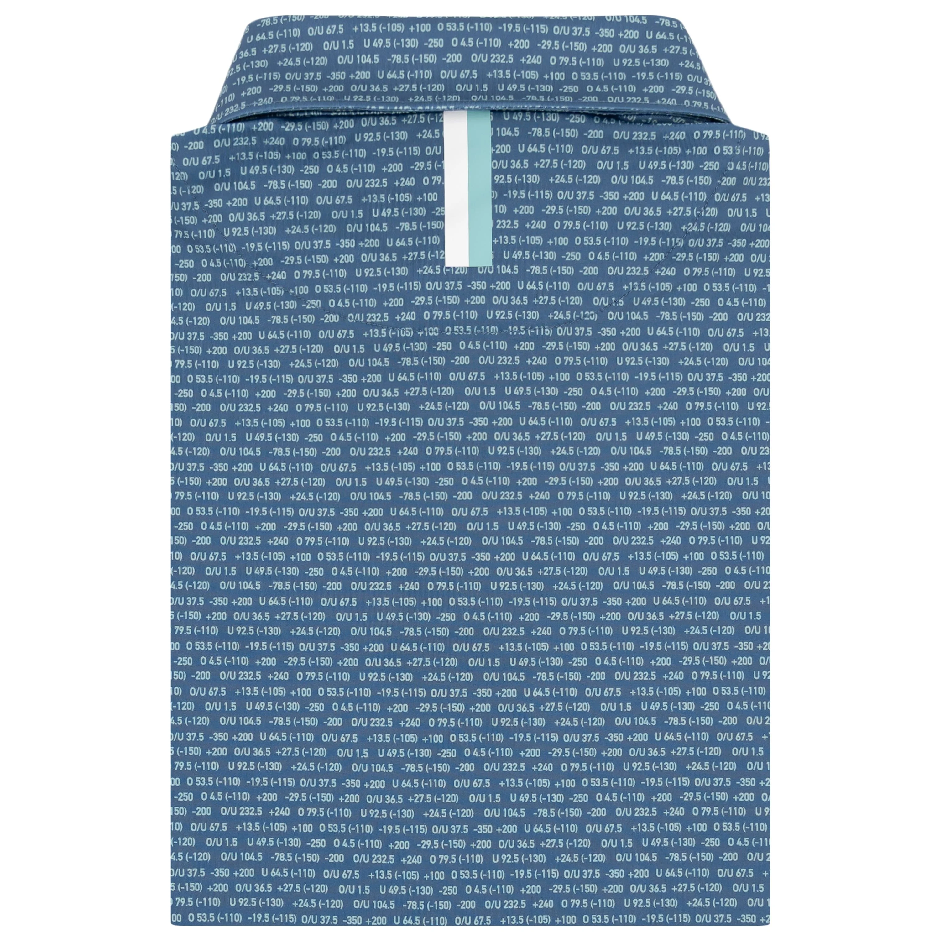 The Moneyline | Performance Polo | The Moneyline - Coastal Blue/Antigua Green - Image 2