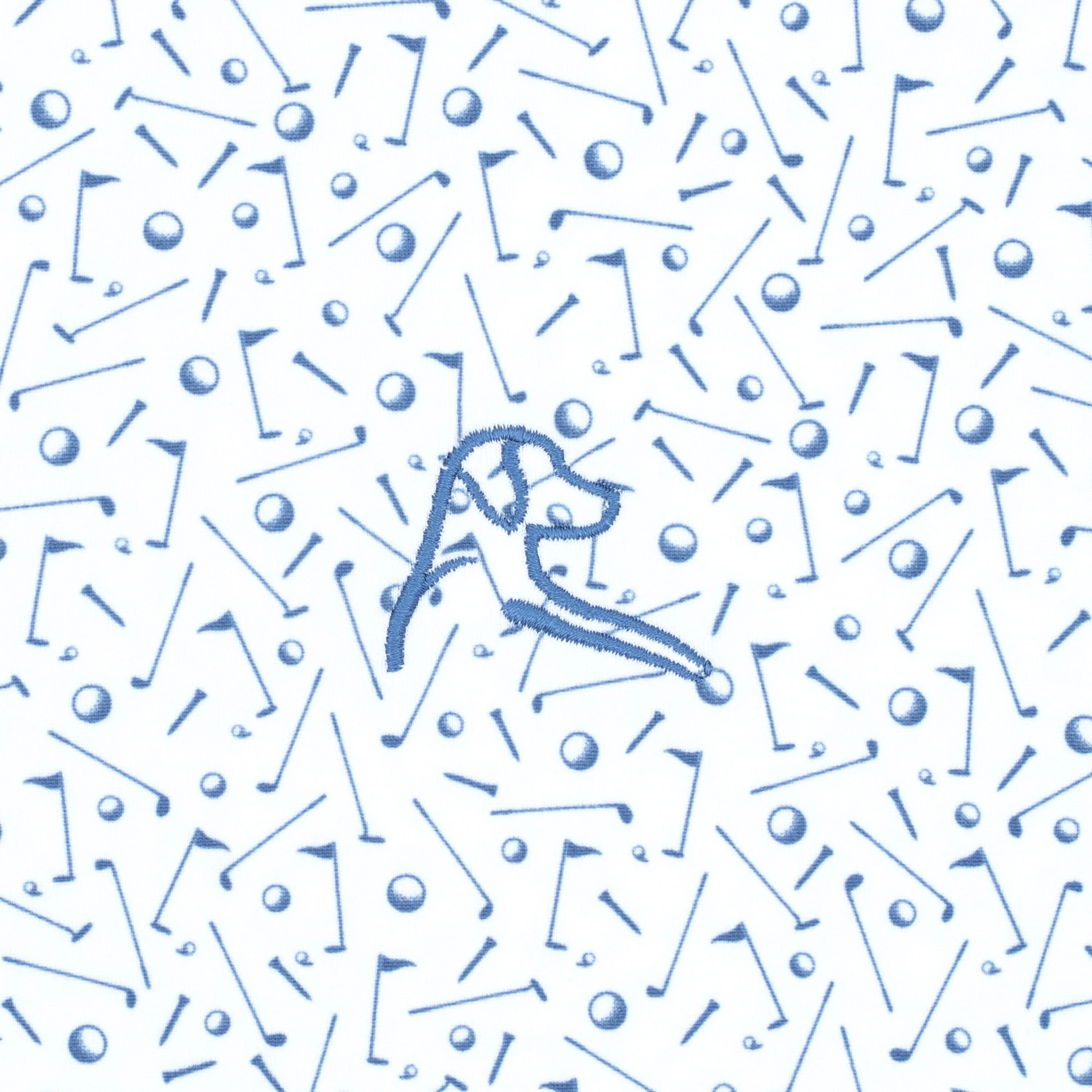 The Mulligan | Performance Polo | The Mulligan - White/Coastal Blue - Image 3