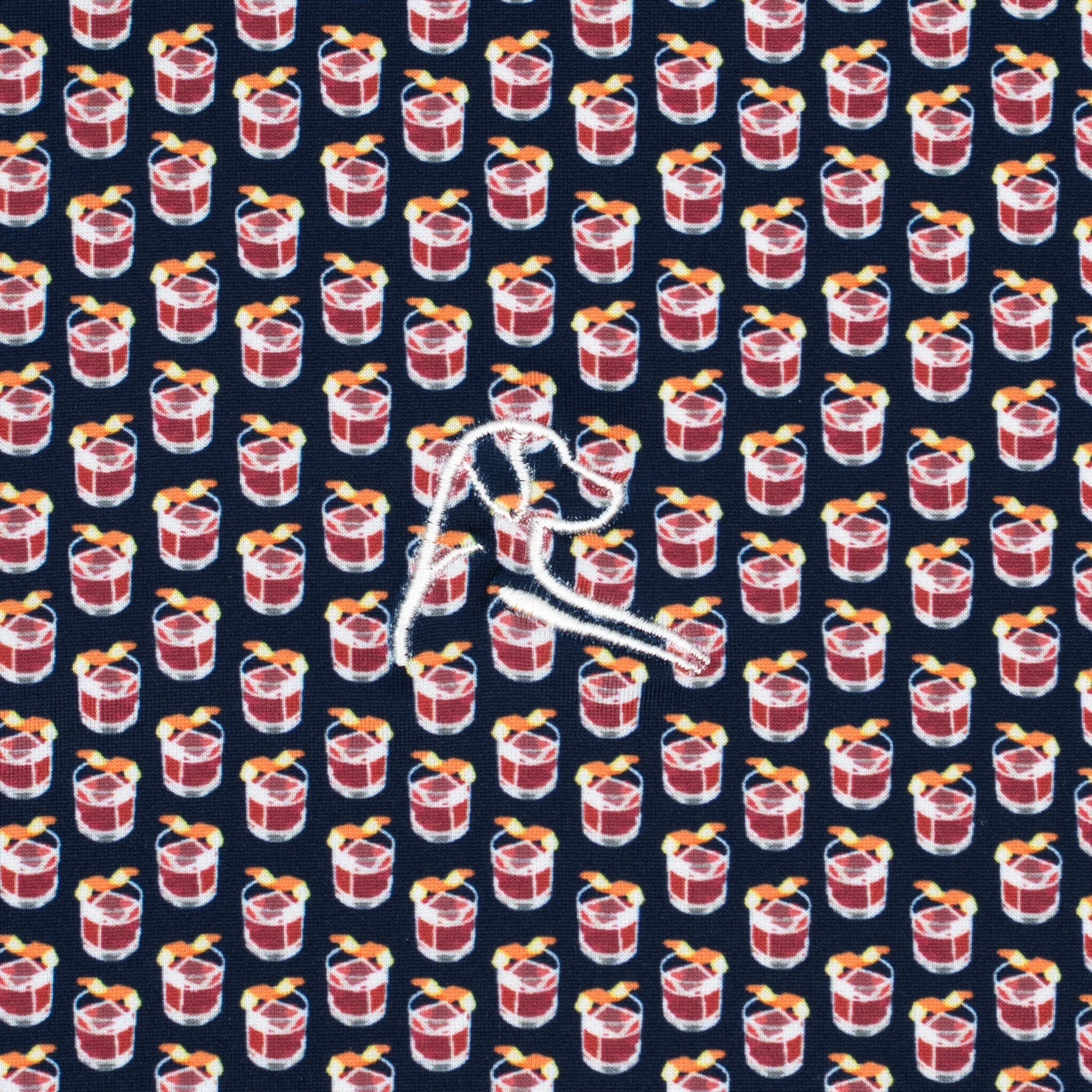 The Negroni | Performance Polo | The Negroni - Fleet Navy/Scarlet Red - Image 3