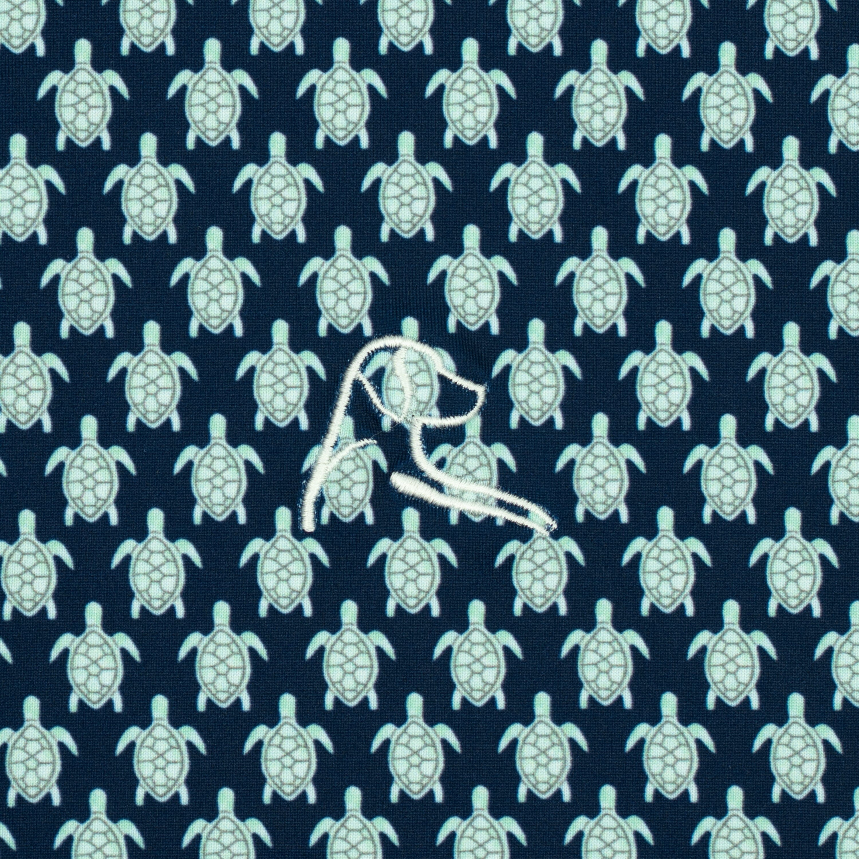 The Noggin | Performance Polo | The Noggin - Fleet Navy/Antigua Green - Image 3