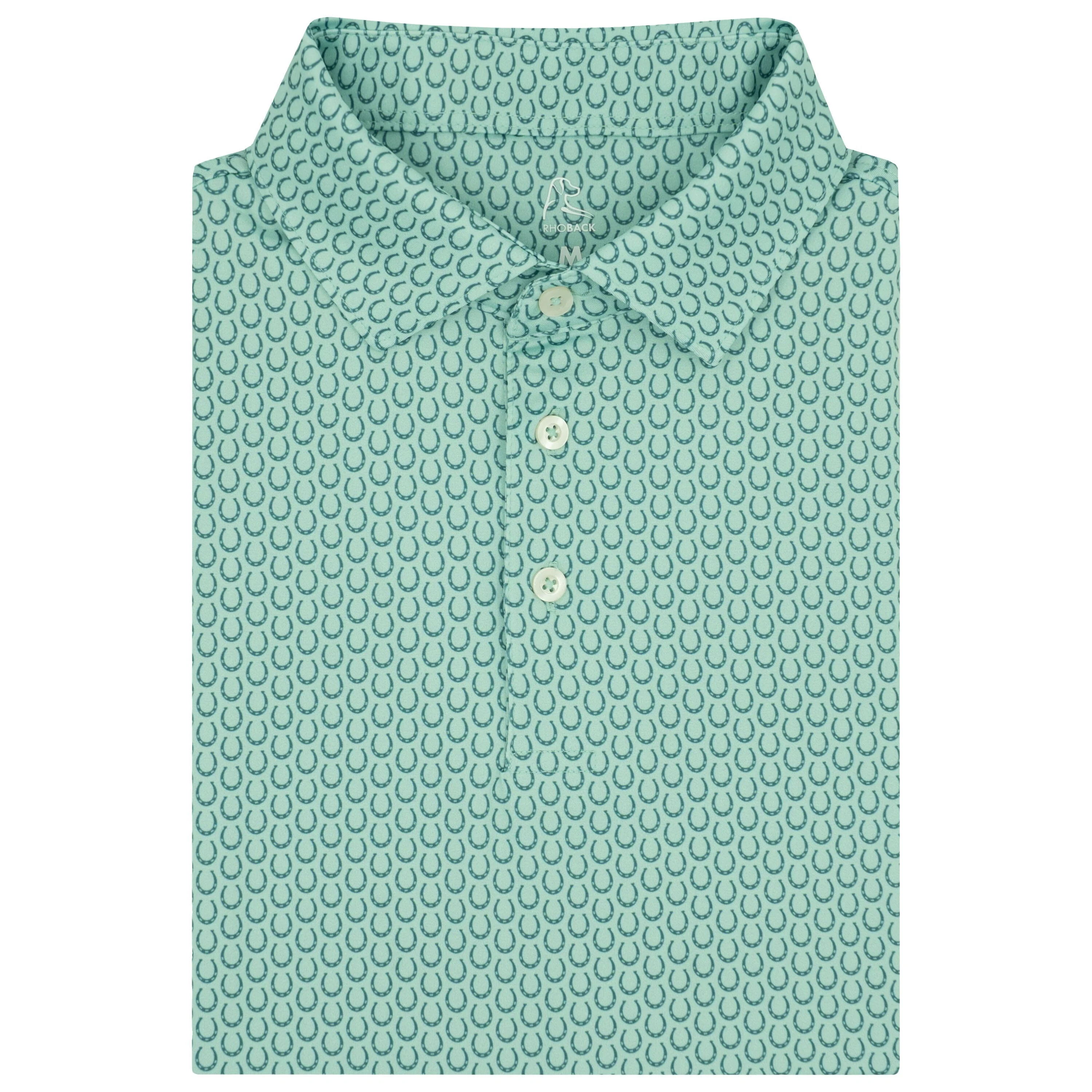 The Saddle Up | Performance Polo | The Saddle Up - Antigua Green/Aerial Blue