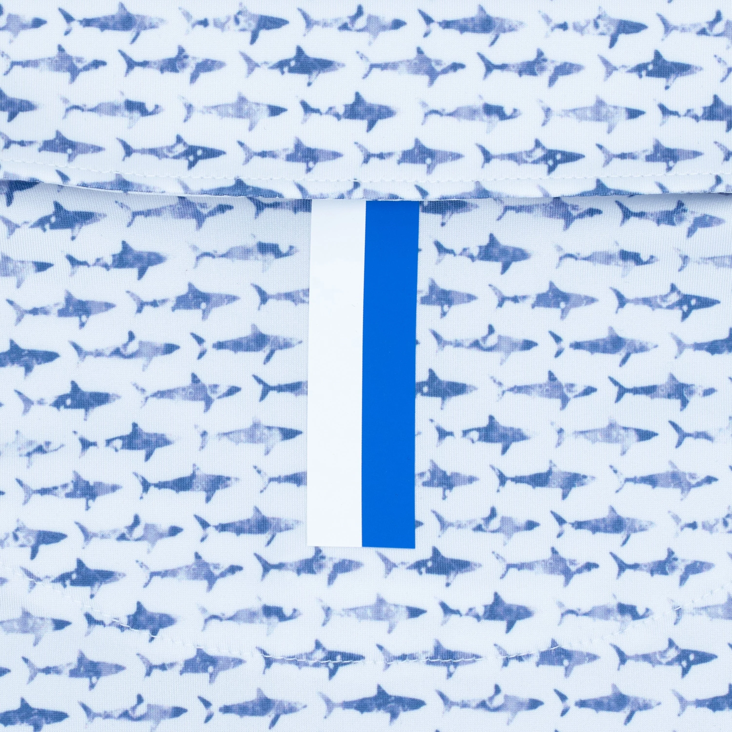 The Shark | Performance Polo | The Shark - White/Lavender Blue - Image 4