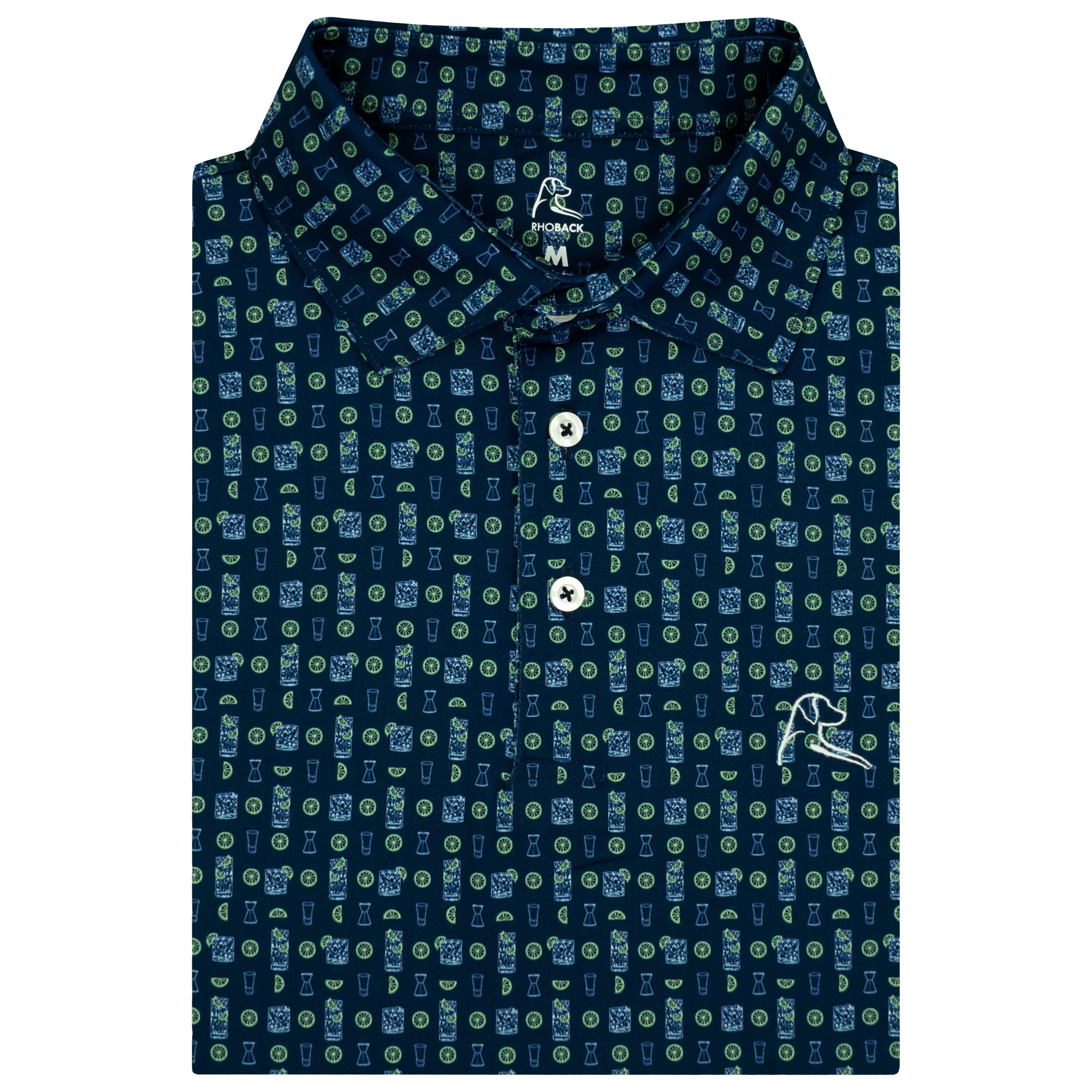 The Vodka Soda | Performance Polo | The Vodka Soda - Fleet Navy/Baby Blue