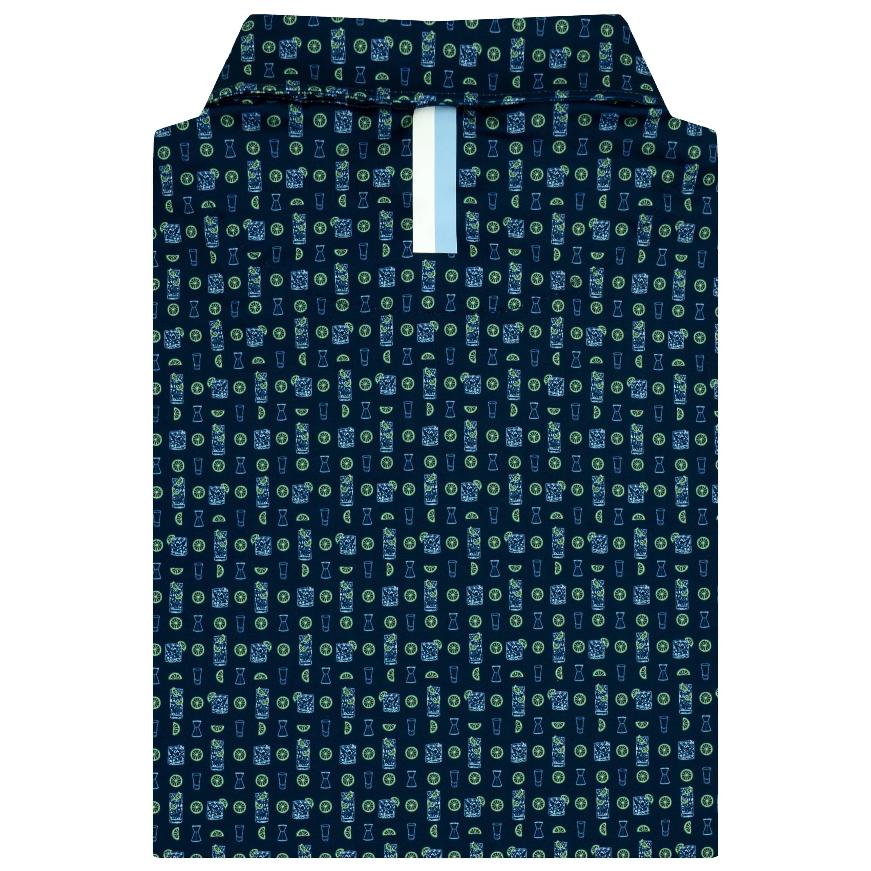 The Vodka Soda | Performance Polo | The Vodka Soda - Fleet Navy/Baby Blue - Image 2