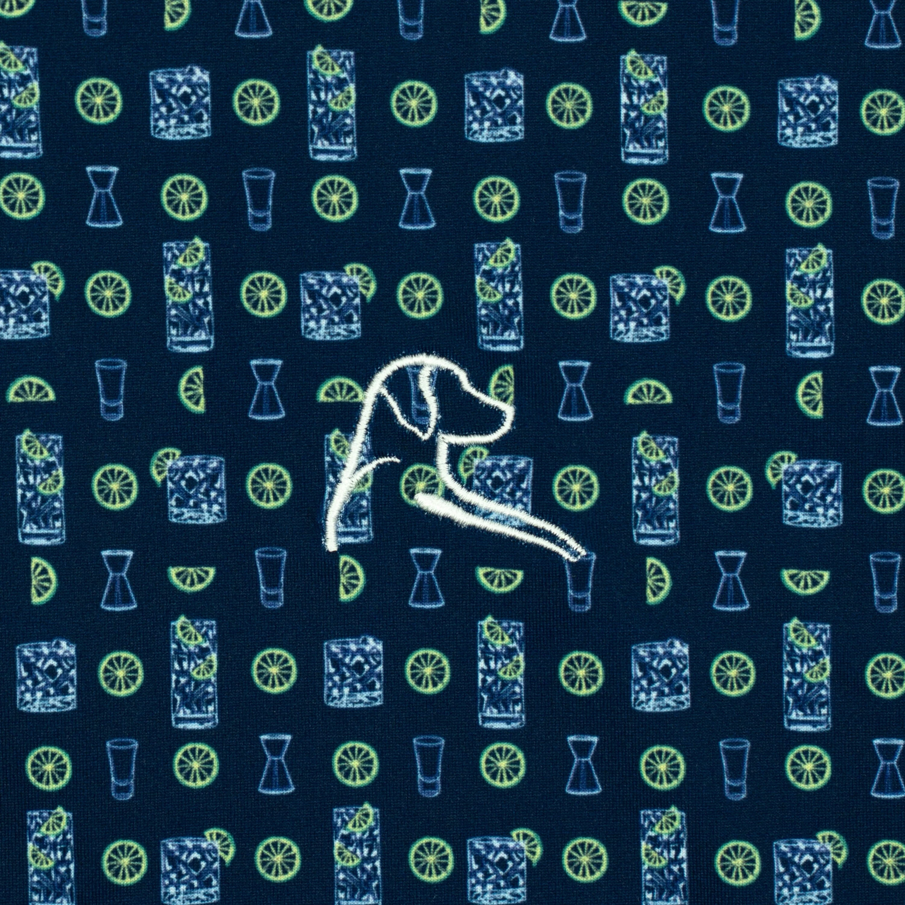 The Vodka Soda | Performance Polo | The Vodka Soda - Fleet Navy/Baby Blue - Image 3