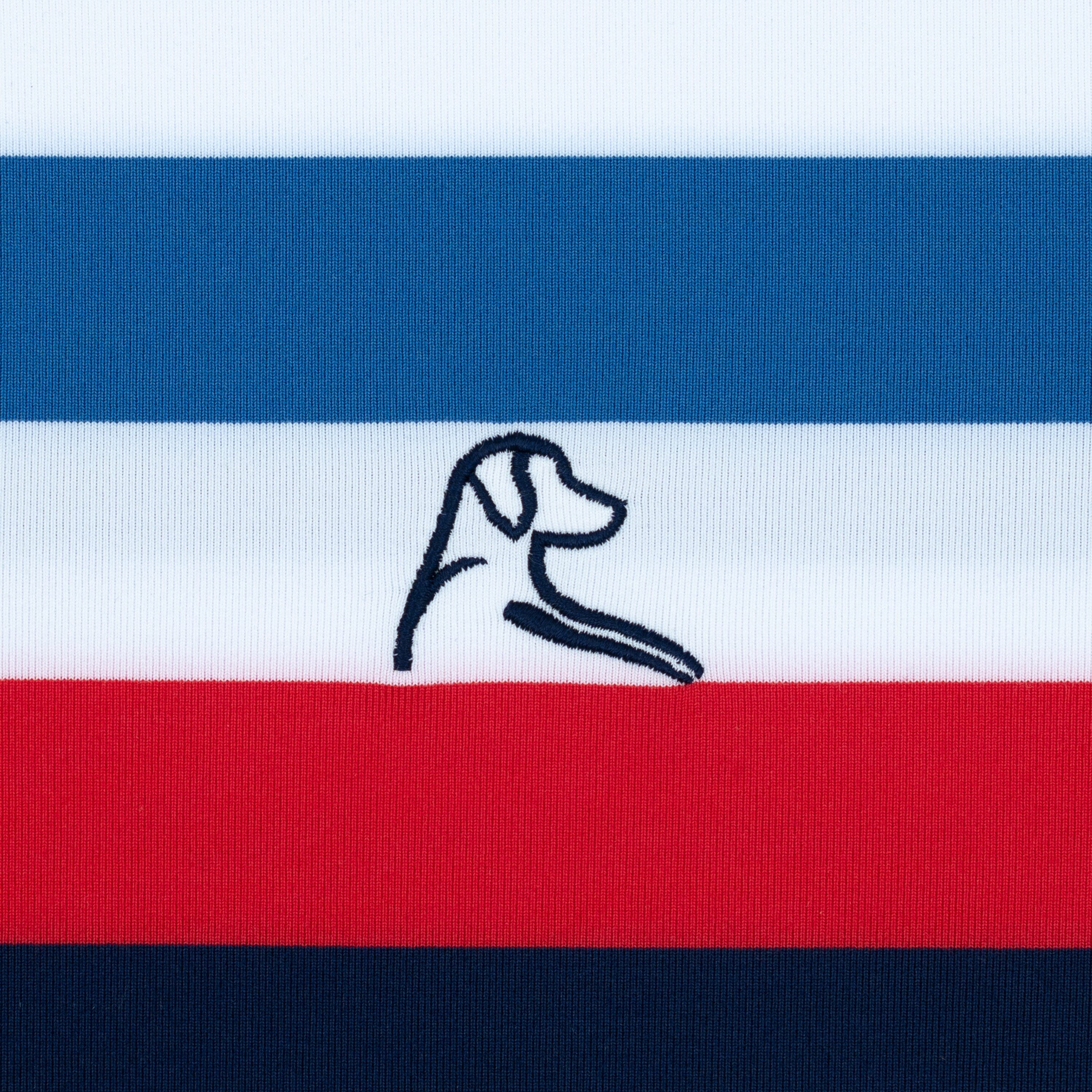 Horizon Block Performance Q-Zip | The Horizon Block - Fleet Navy/White/Short Stop Blue - USA - Image 3