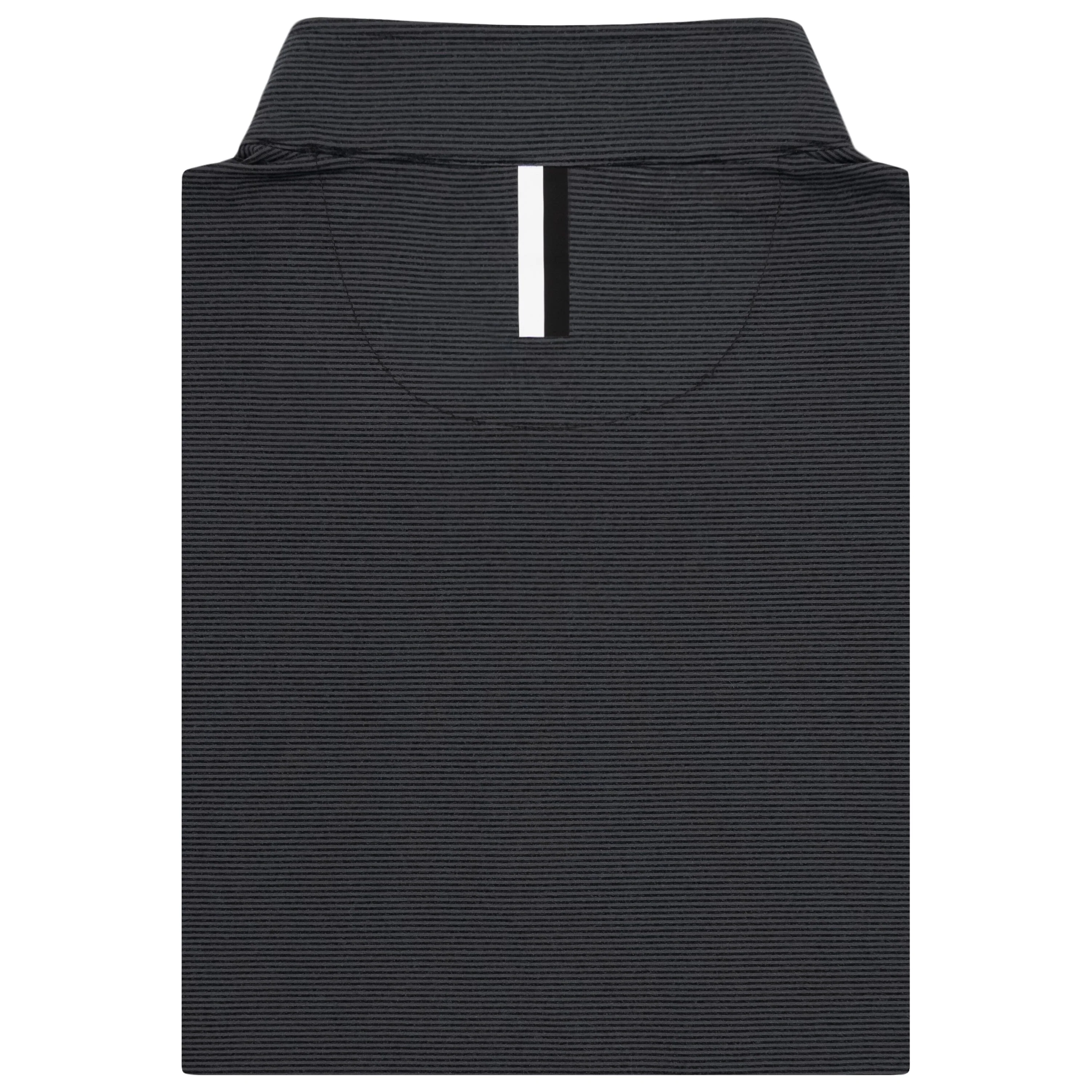 Riva Heather Stripe Performance Q-Zip | The Riva Heather Stripe - Charcoal Grey/Midnight Black - Image 2