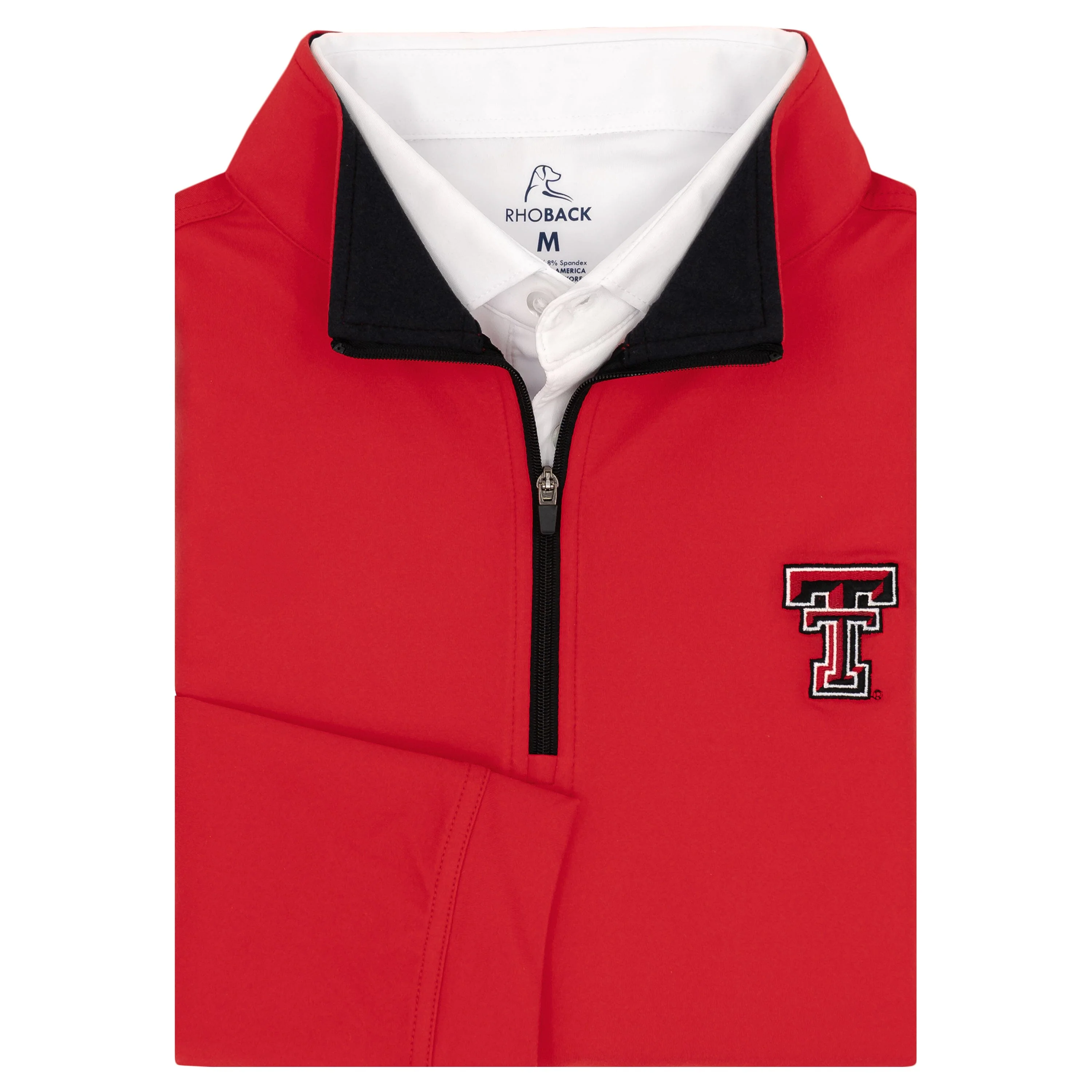 Solid Collegiate Q-Zip - Texas Tech | Solid - Cherry Red - Texas Tech - 1