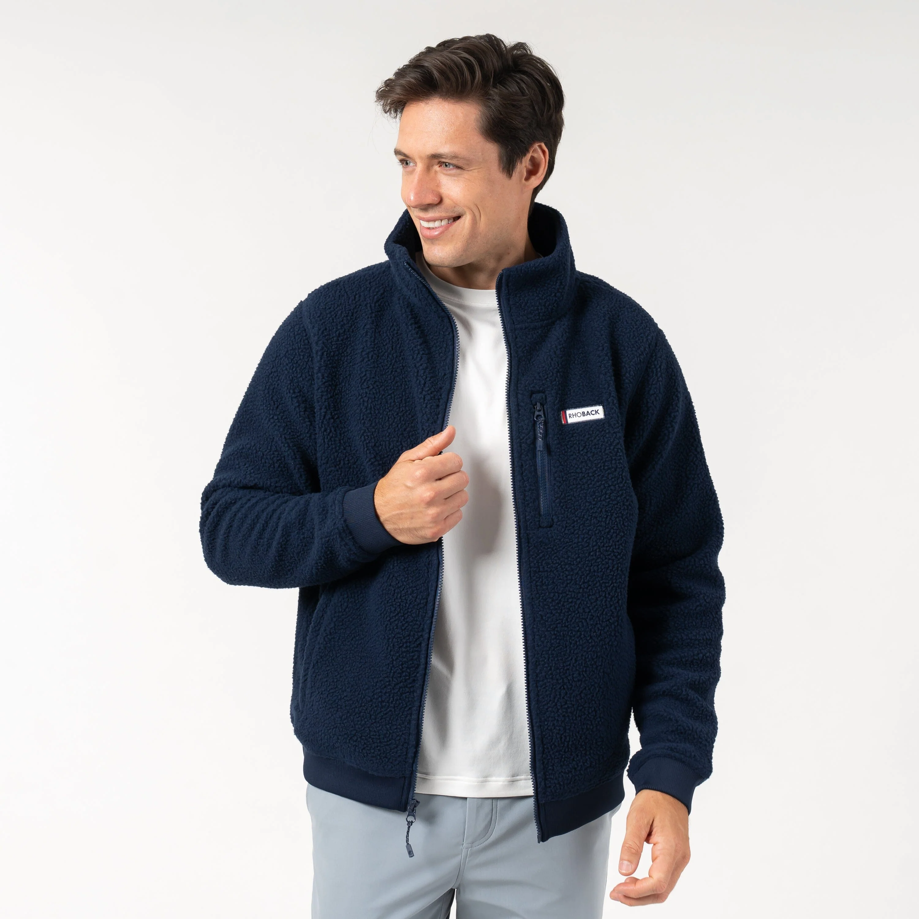 Summit Fleece Full-Zip | Solid - Fleet Navy - Image 6