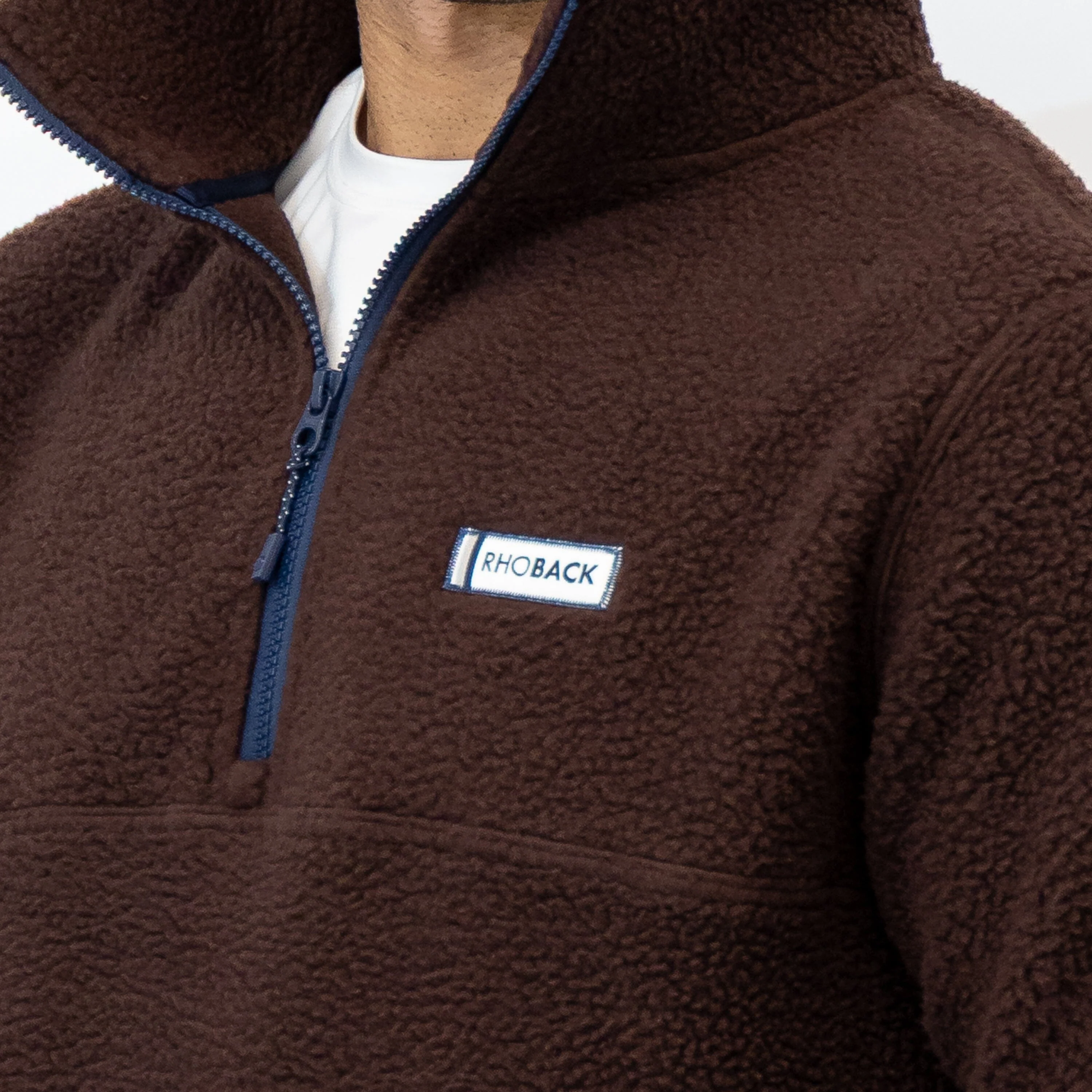 Summit Fleece Pullover | Solid - Cocoa - Image 4