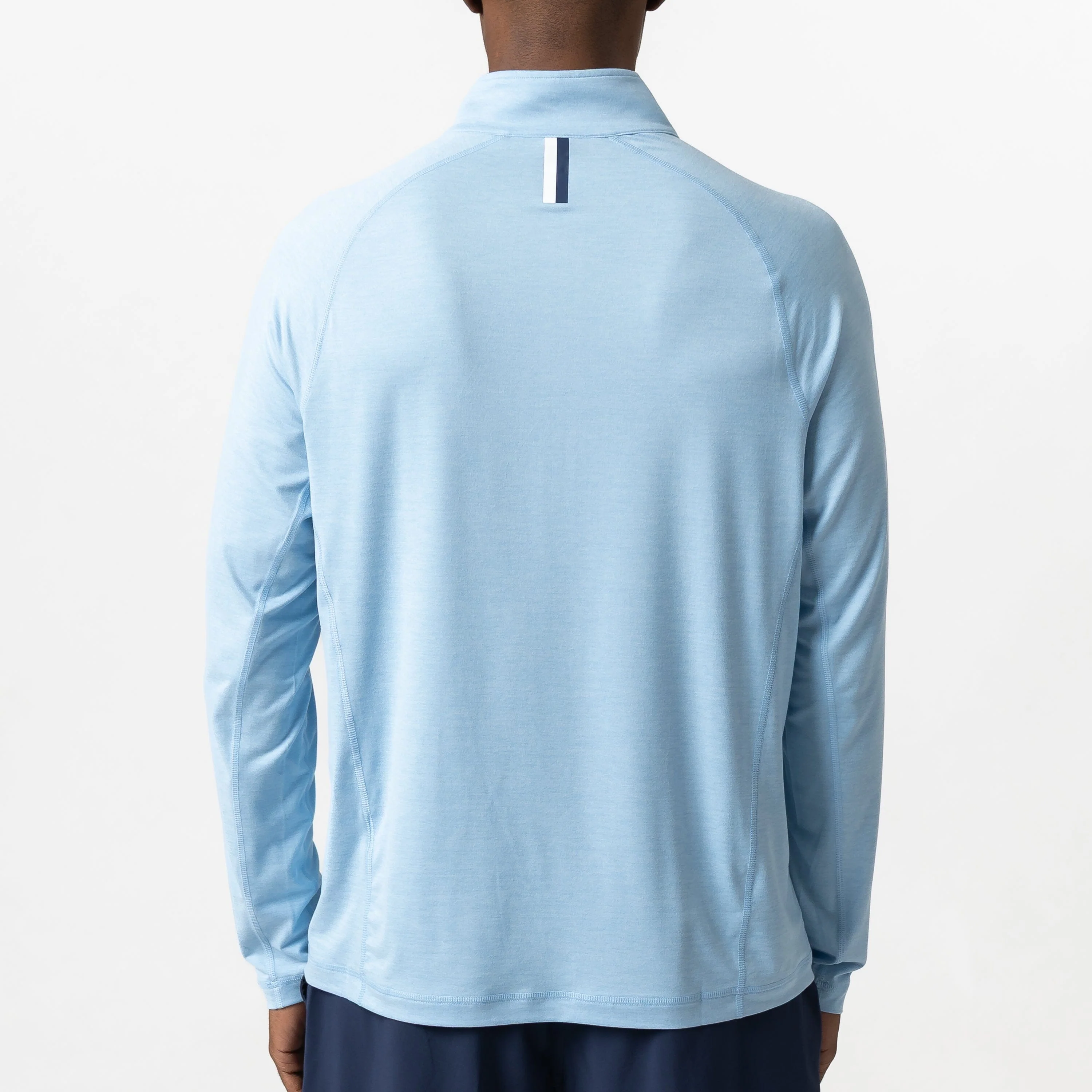 Tailwind Performance Q-Zip | Heather - Baby Blue/Baby Blue - Image 2