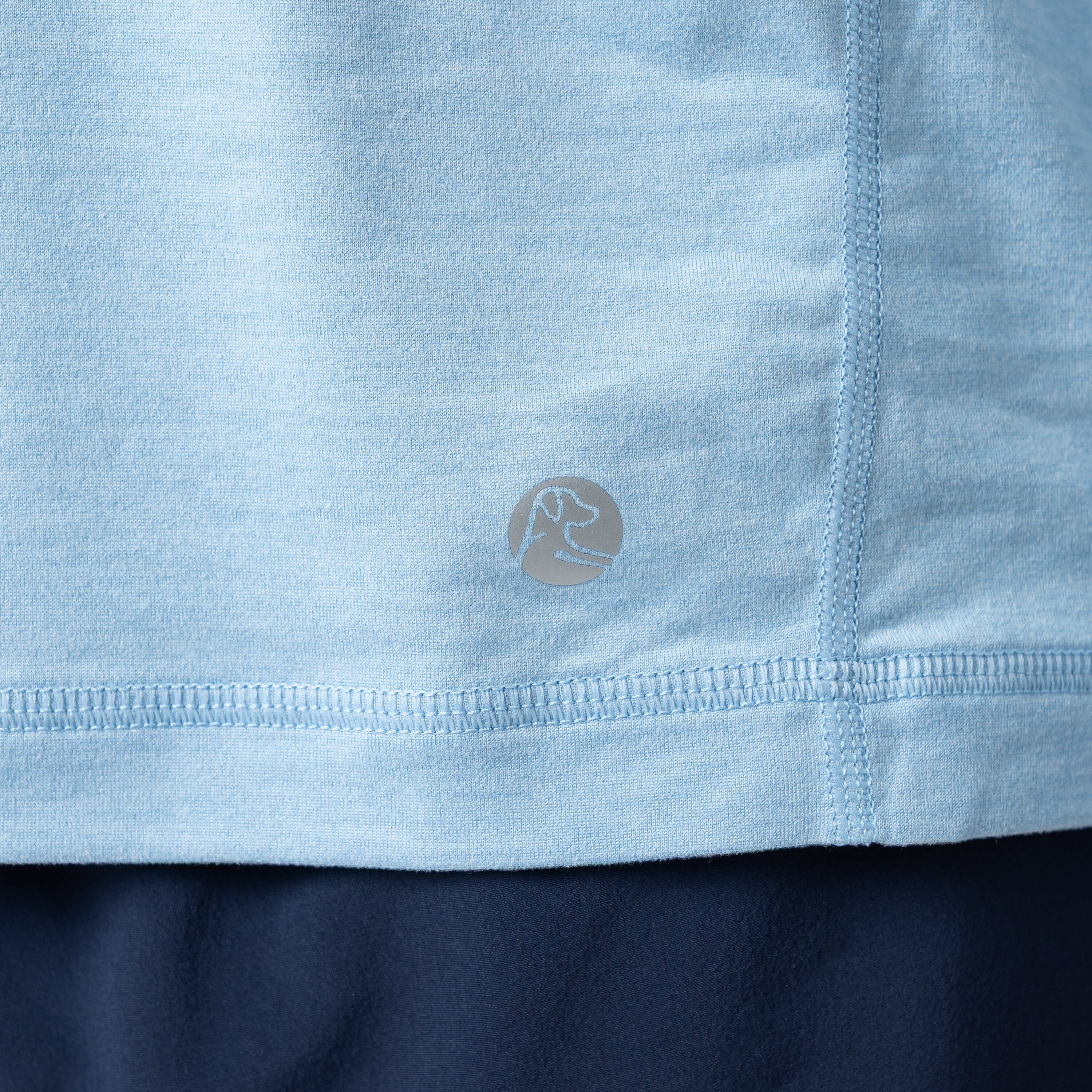 Tailwind Performance Q-Zip | Heather - Baby Blue/Baby Blue - Image 5