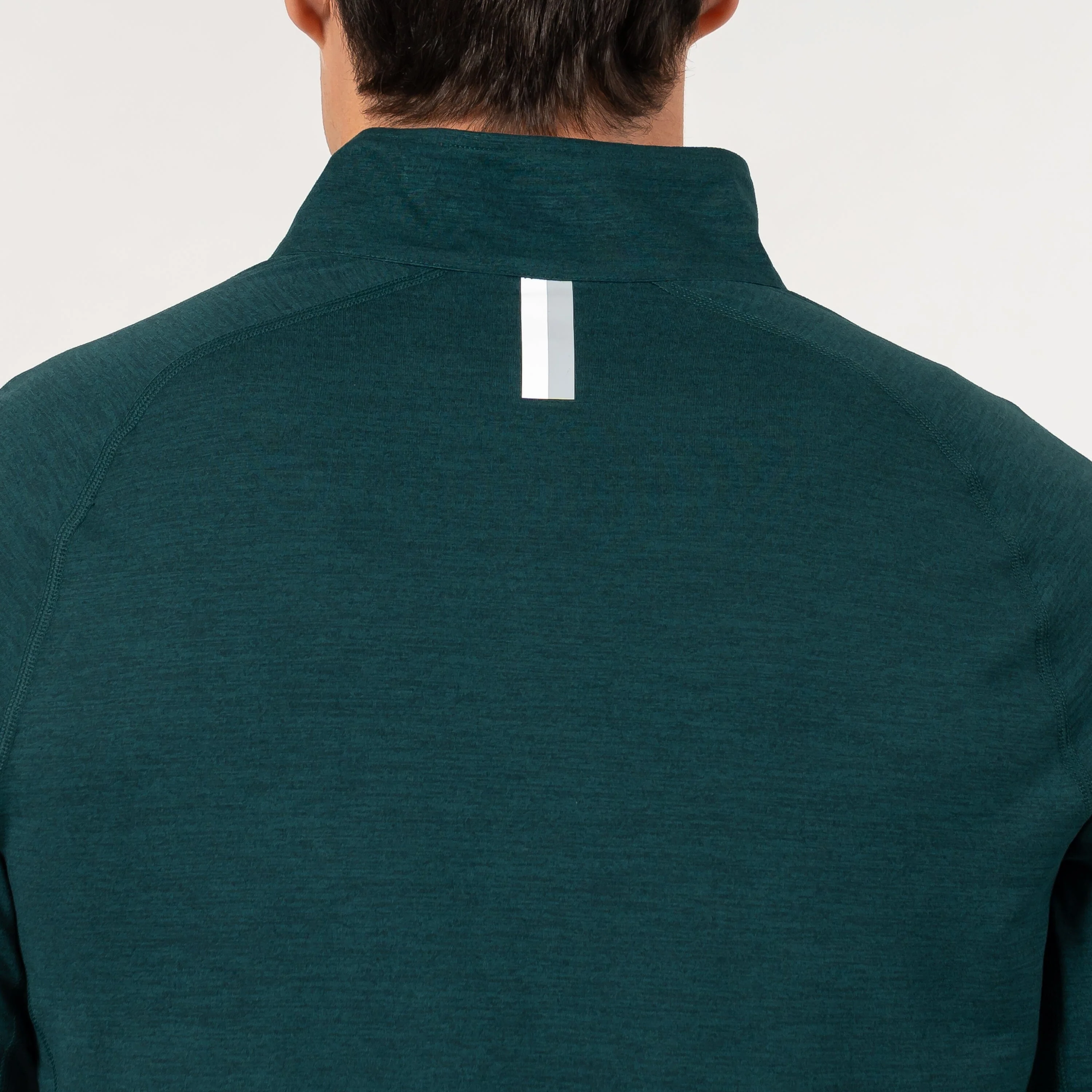 Tailwind Performance Q-Zip | Heather - Ponderosa Green/Ponderosa Green - Image 3