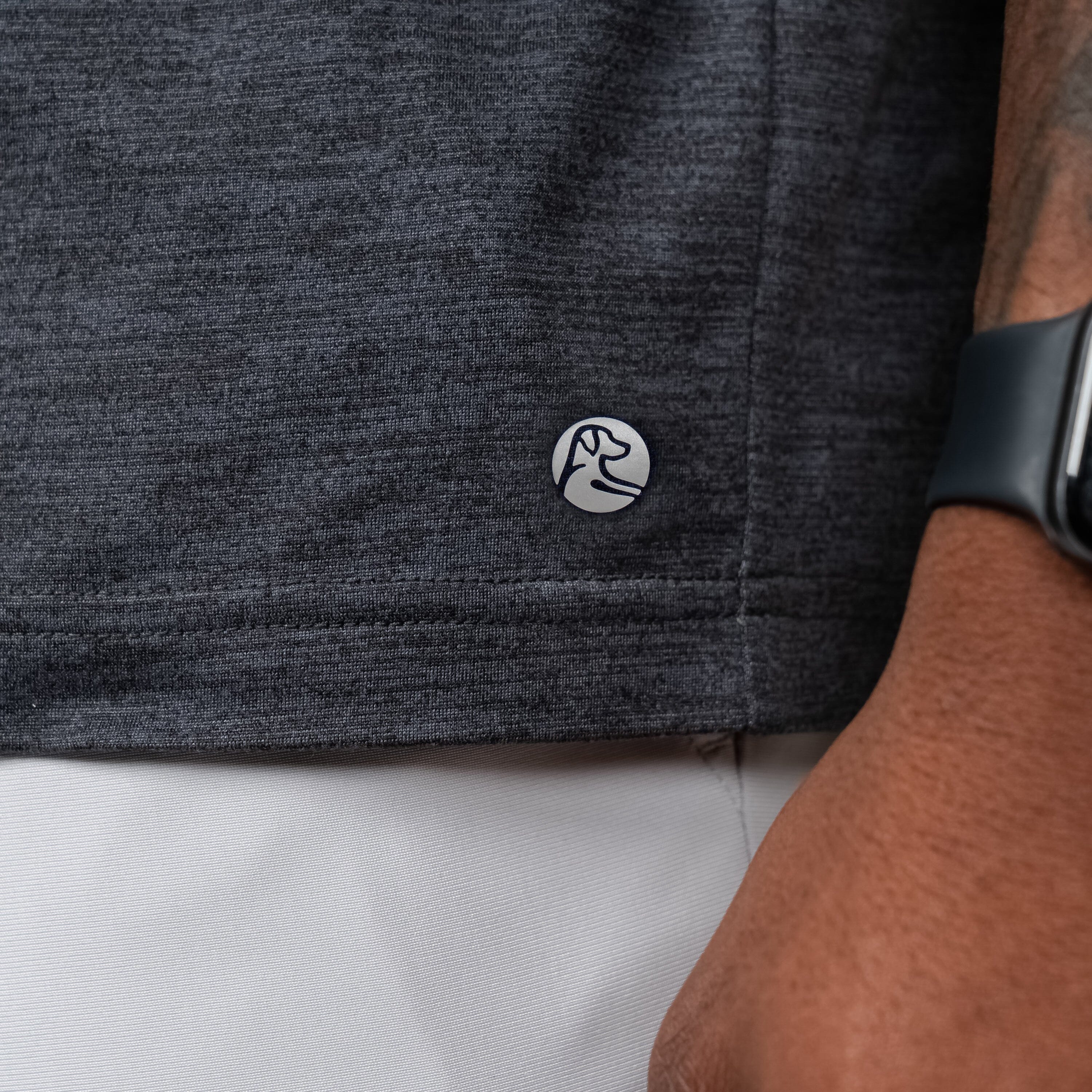 Tailwind Performance Tee | Heather - Charcoal Grey/Ash Grey - Image 4