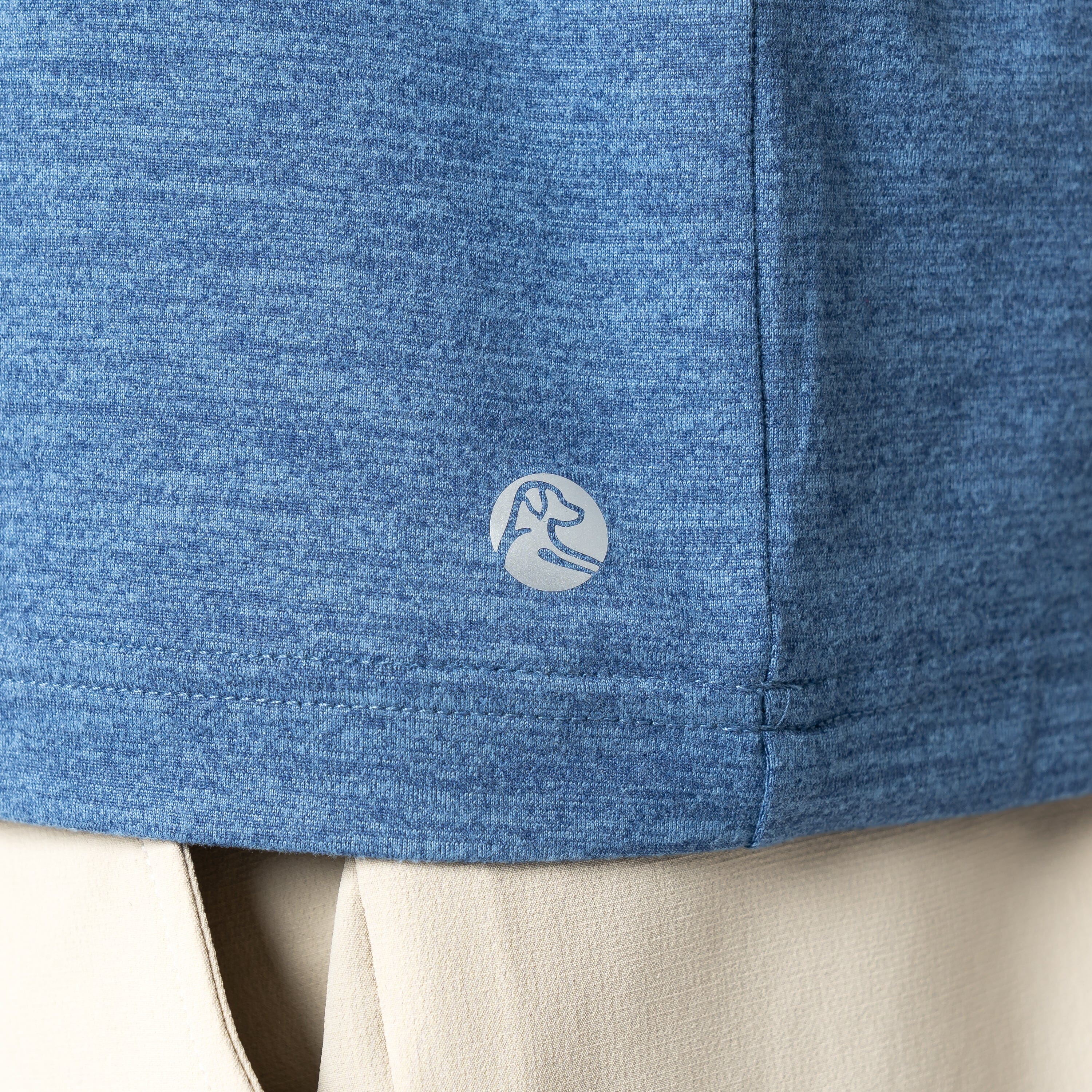 Tailwind Performance Tee | Heather - Coastal Blue/Potomac Blue - Image 4