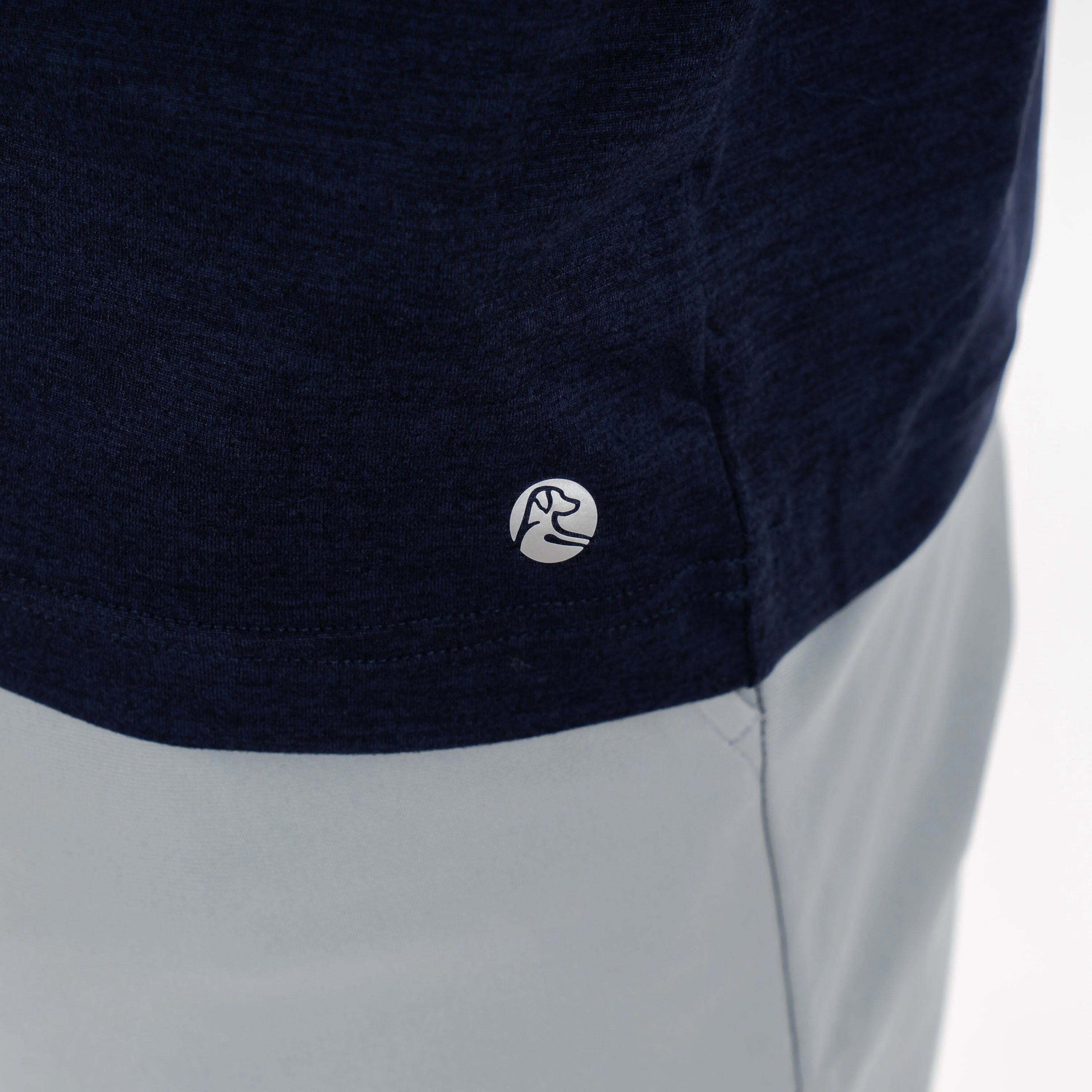 Tailwind Performance Tee | Heather - Fleet Navy/Nightshade - Image 4