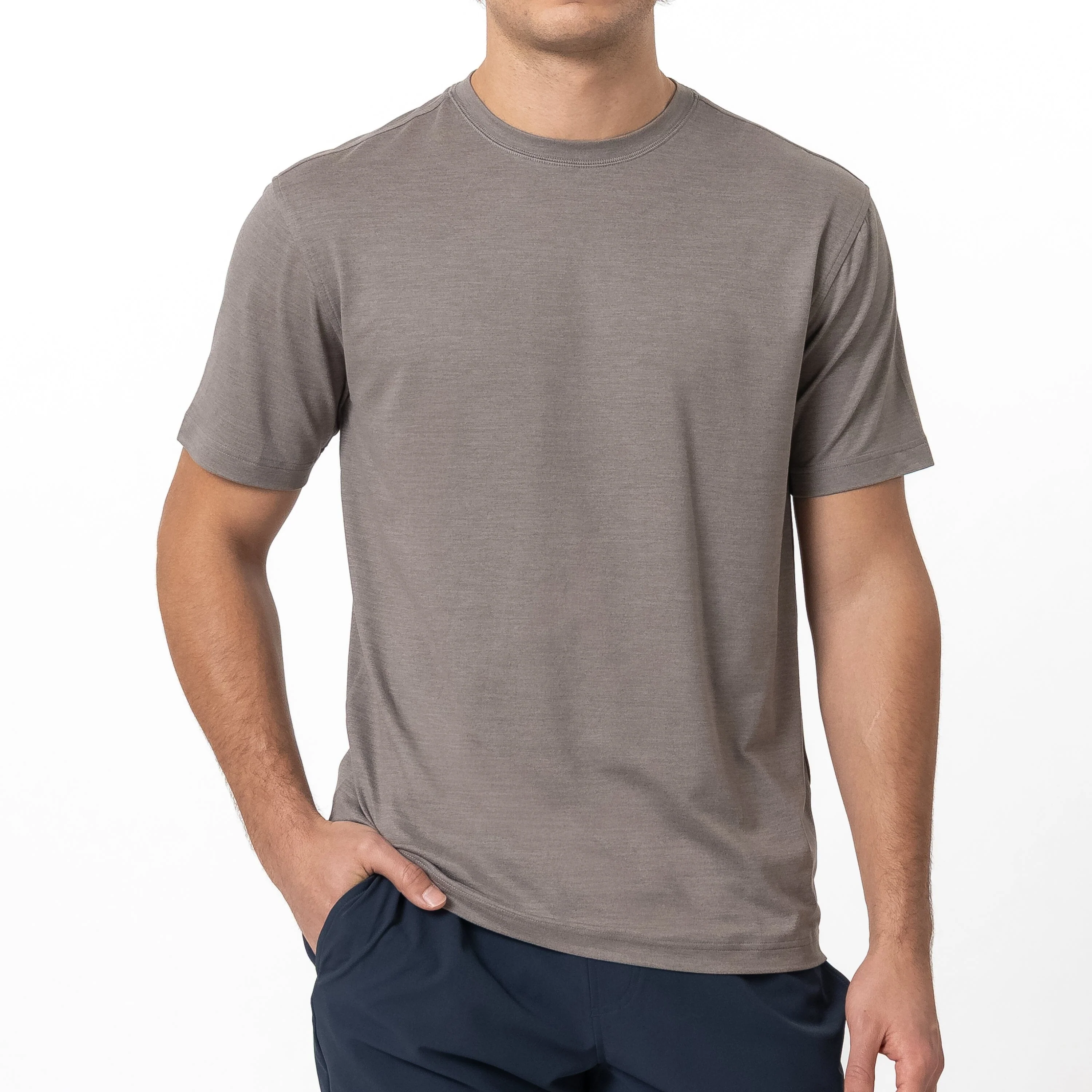 Tailwind Performance Tee | Heather - Greyhawk/Greyhawk