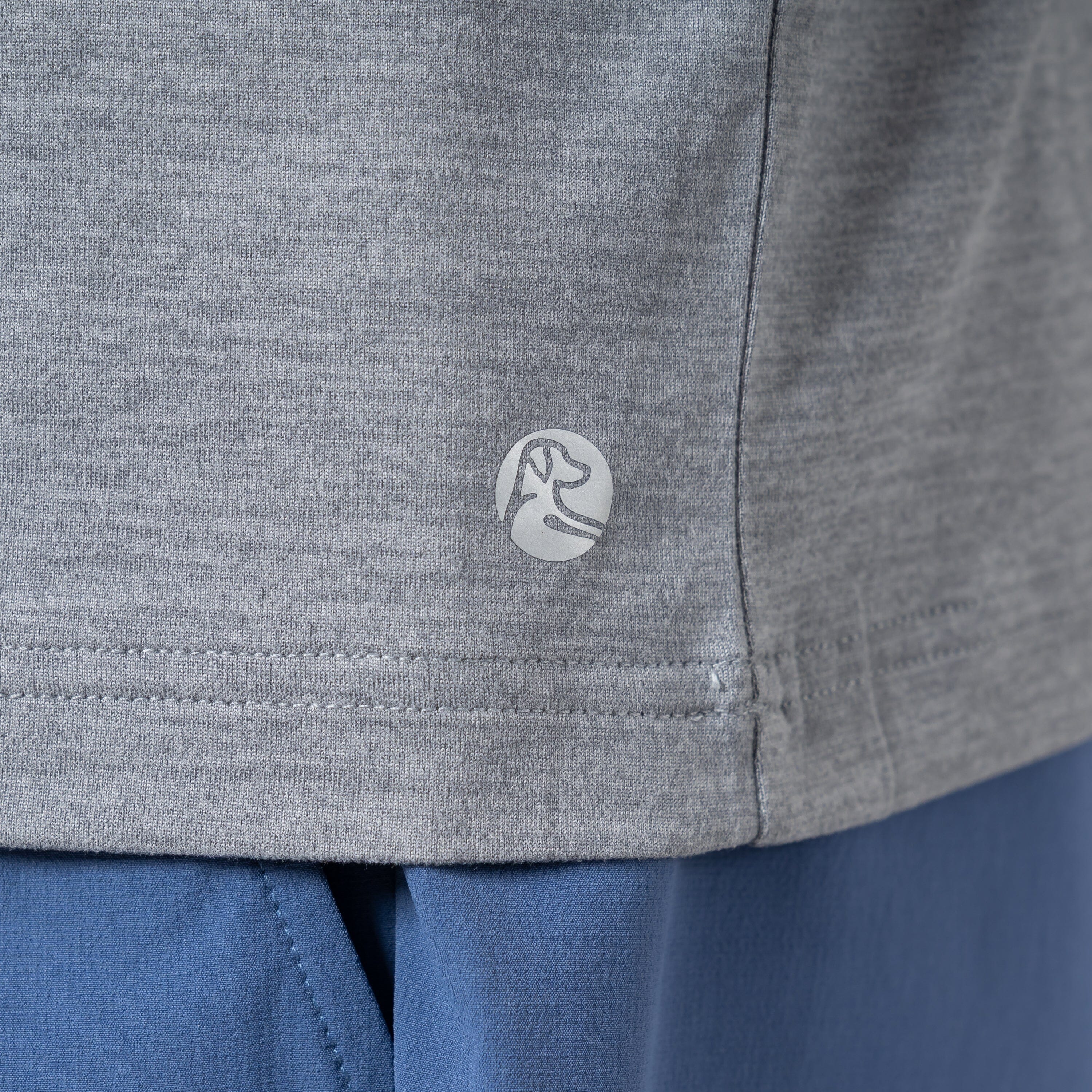 Tailwind Performance Tee | Heather - Stainless Steel/Thunder Grey - Image 4