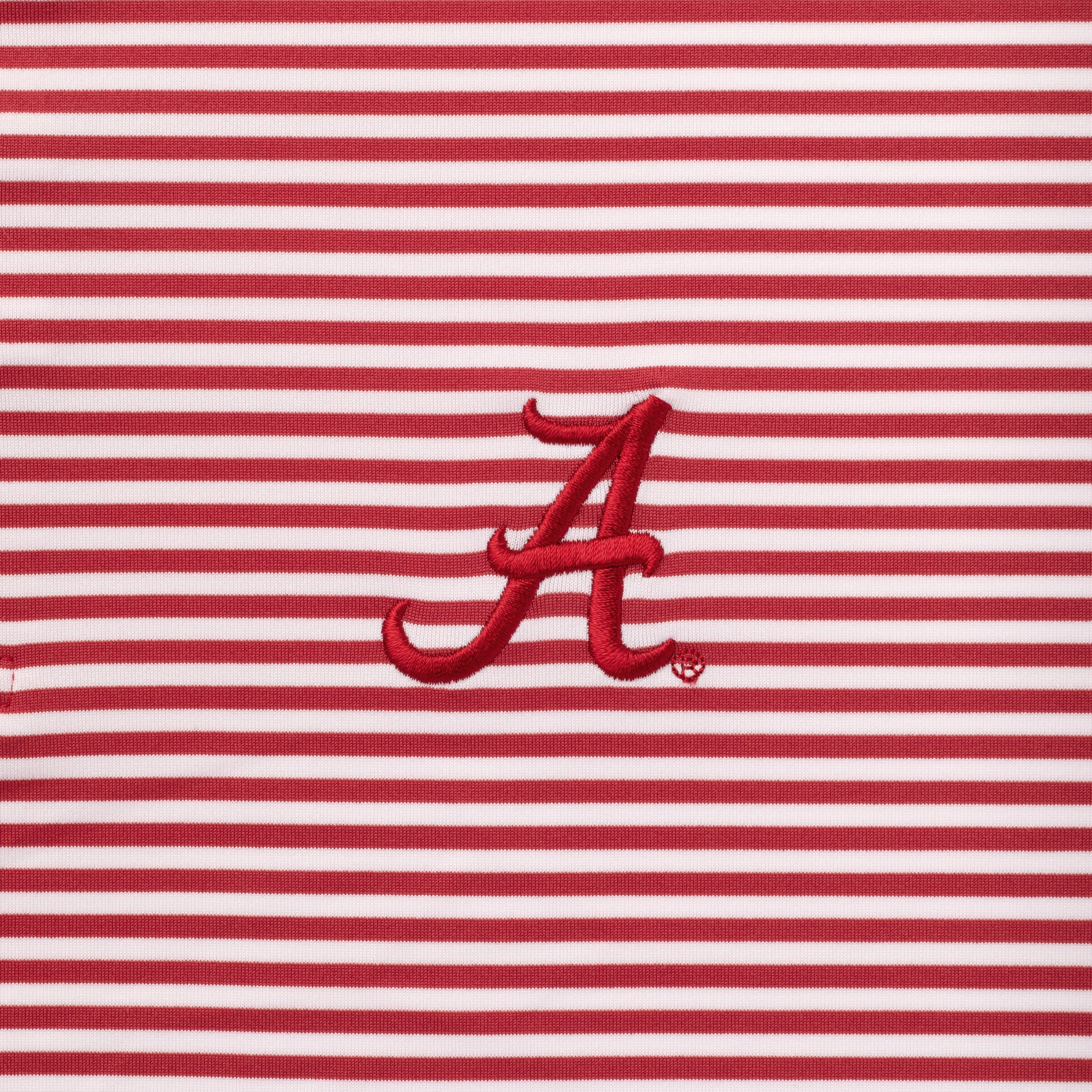 The Birdie Stripe - Alabama | Collegiate Polo | The Birdie Stripe - Carmine Red/White - Alabama - 1 - Image 3