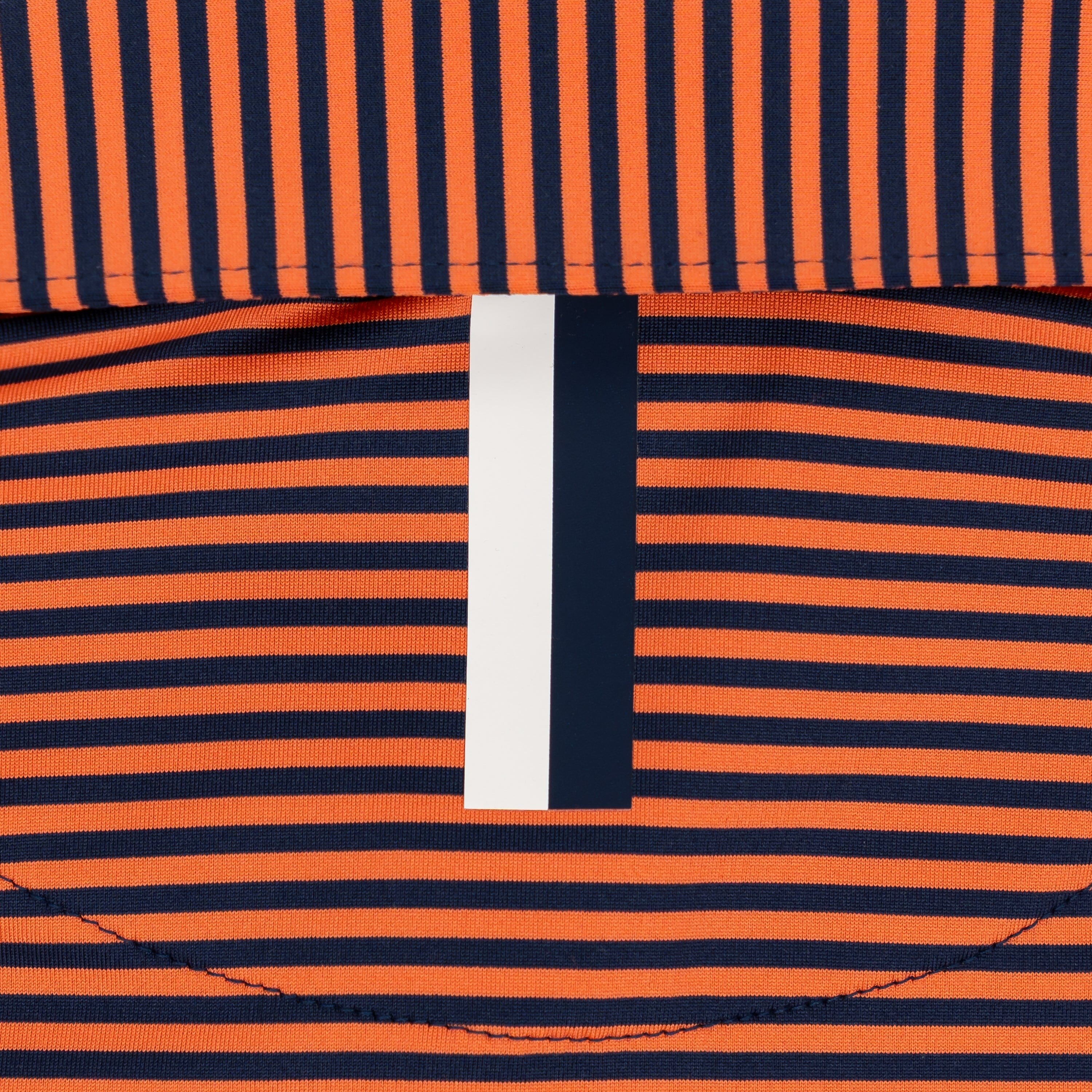 The Birdie Stripe - Auburn | Collegiate Polo | The Birdie Stripe - Blaze Orange/Fleet Navy - Auburn - 1 - Image 4