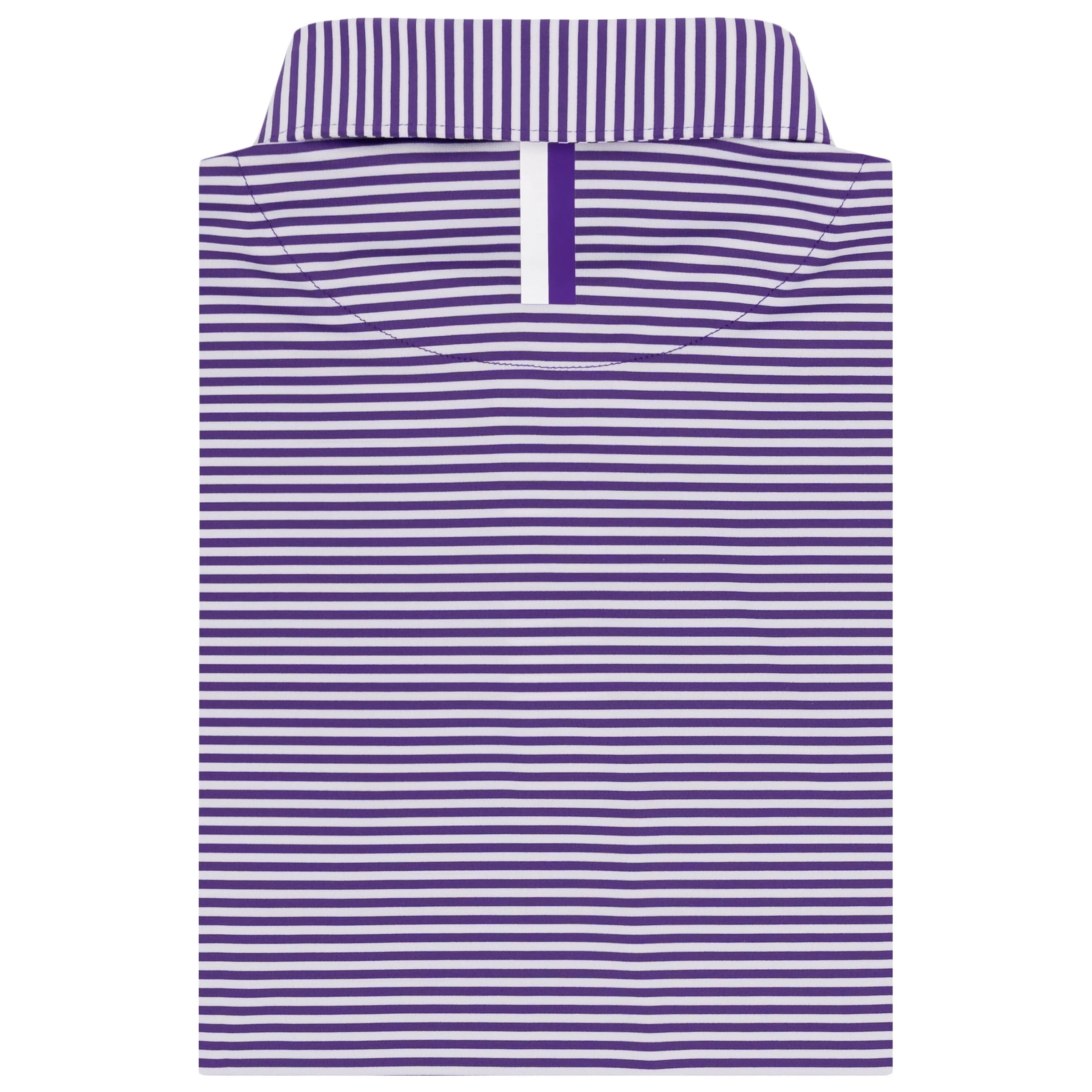The Birdie Stripe - Clemson | Collegiate Polo | The Birdie Stripe - Plum Purple/White - CLM 1 ORANGE - Image 2