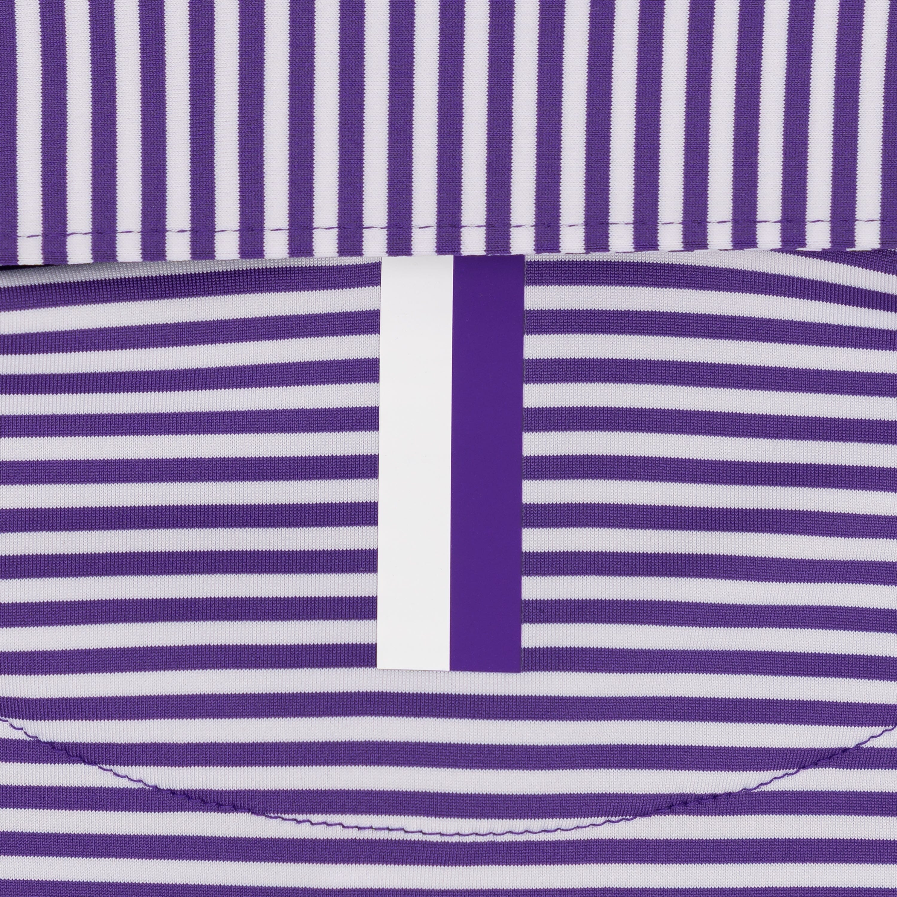 The Birdie Stripe - LSU | Collegiate Polo | The Birdie Stripe - Plum Purple/White - LSU - 1 - Image 4