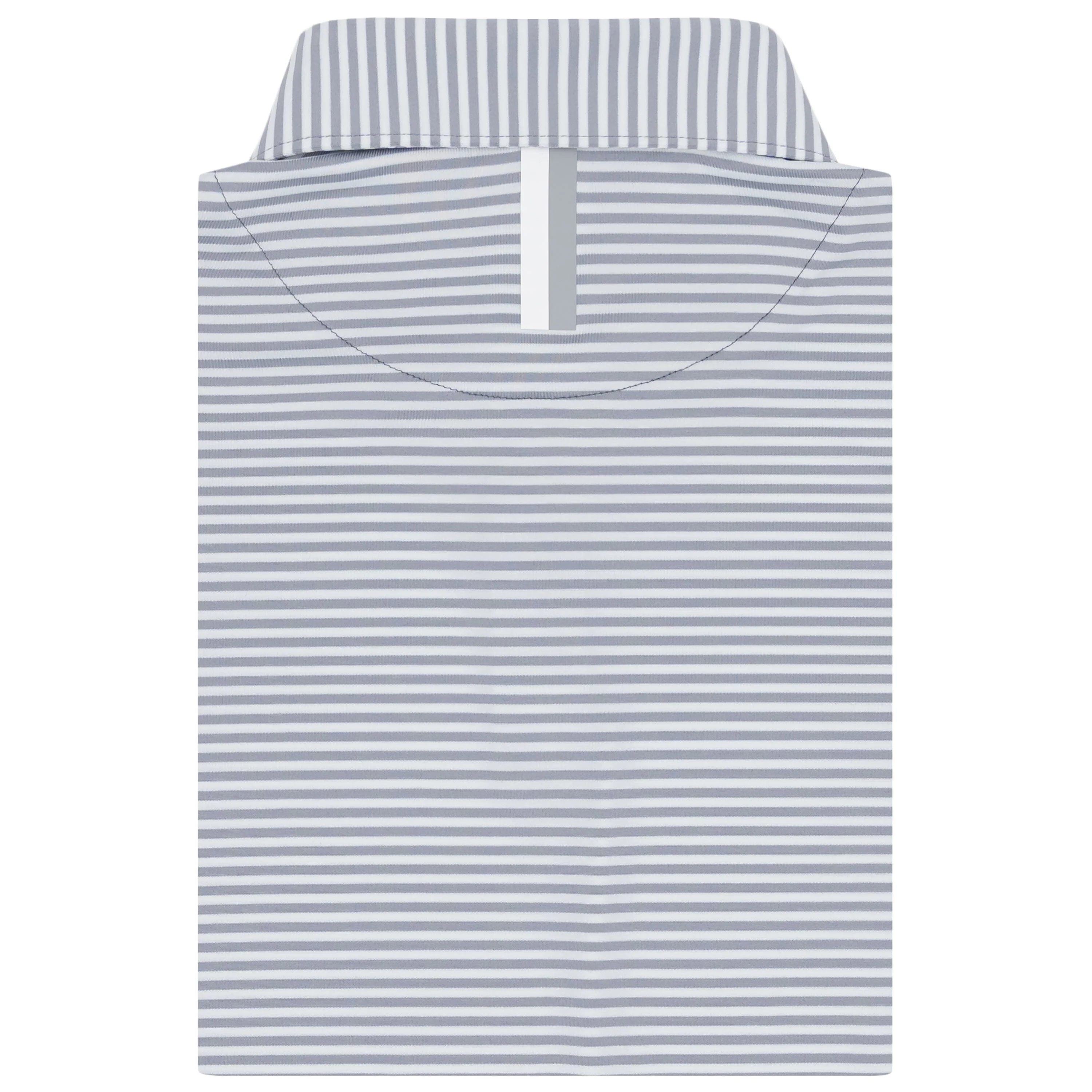 The Birdie Stripe - Michigan National Champions | Collegiate Polo | The Birdie Stripe - Stainless Steel/White - MICH CHAMP 1 - Image 2