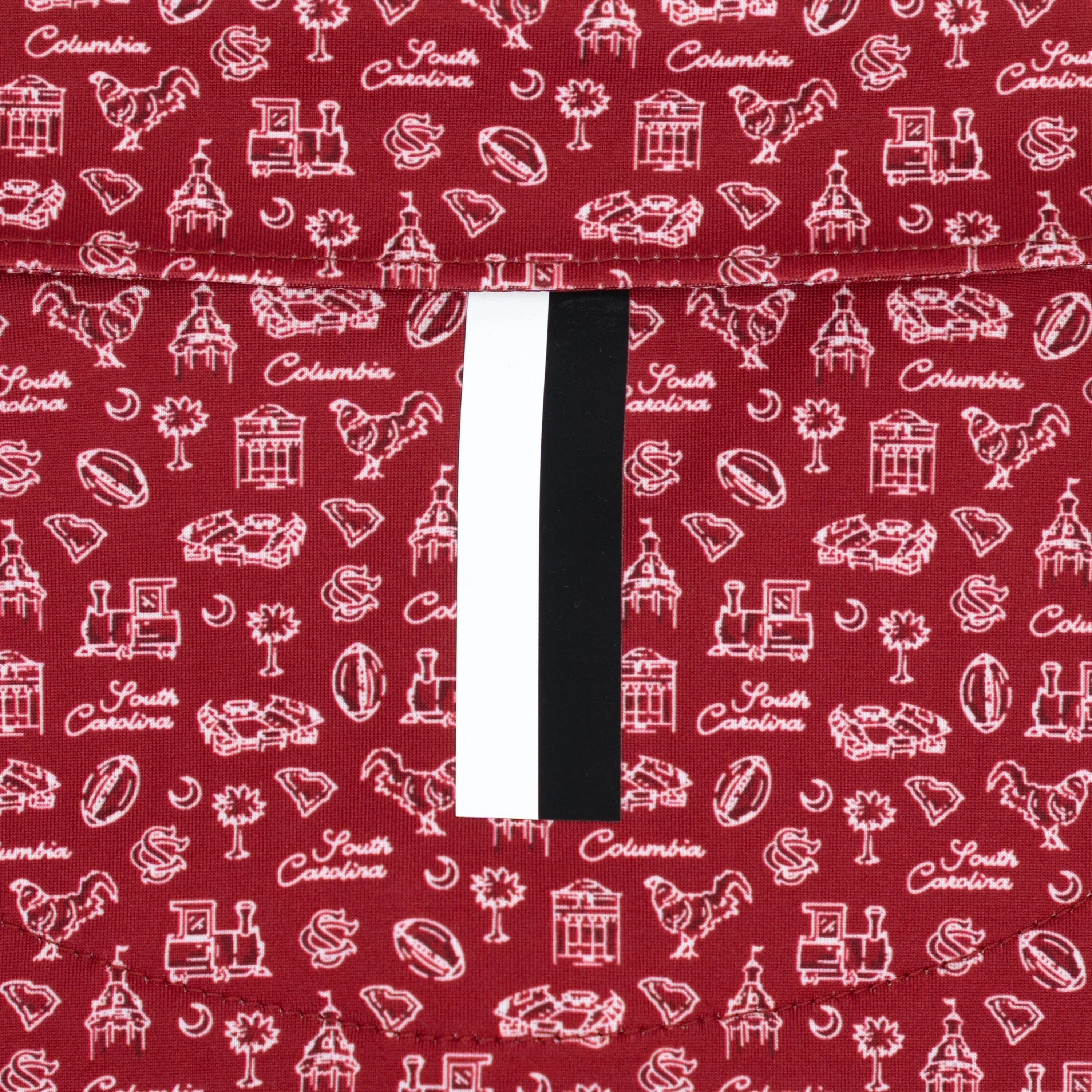 The South Carolina College Town | Collegiate Polo | The South Carolina College Town - Dark Red/White - Image 4