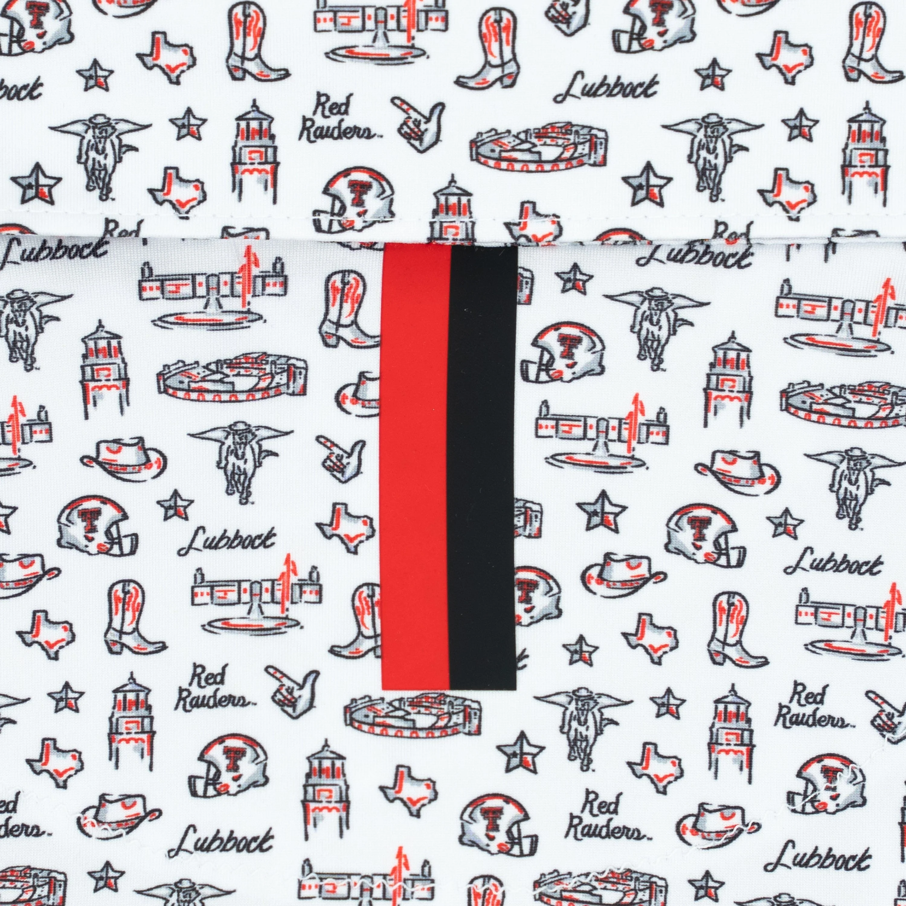 The Texas Tech College Town | Collegiate Polo | The Texas Tech College Town - White/Black - Image 4