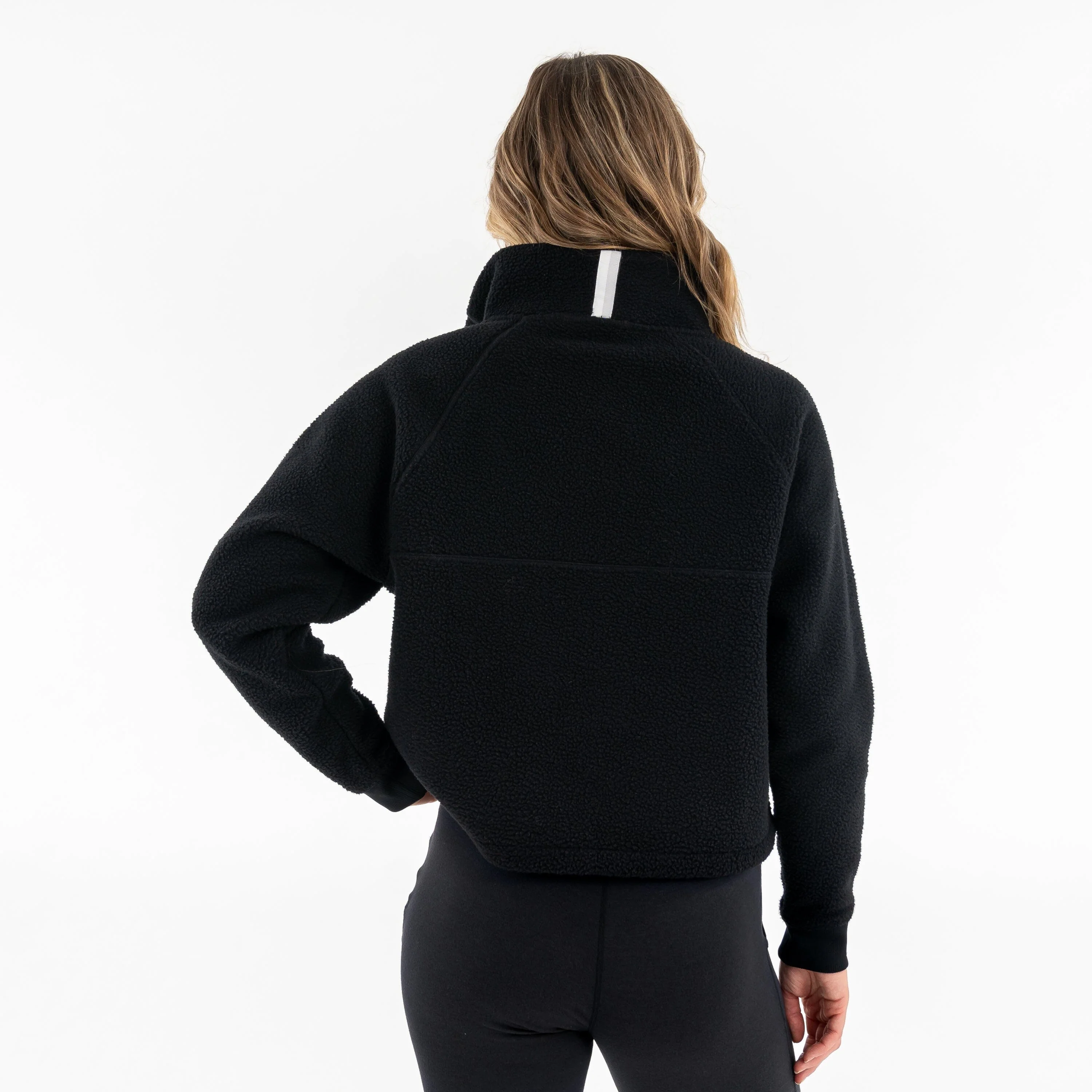 Rivanna Fleece Pullover | Solid - Midnight Black - Image 3