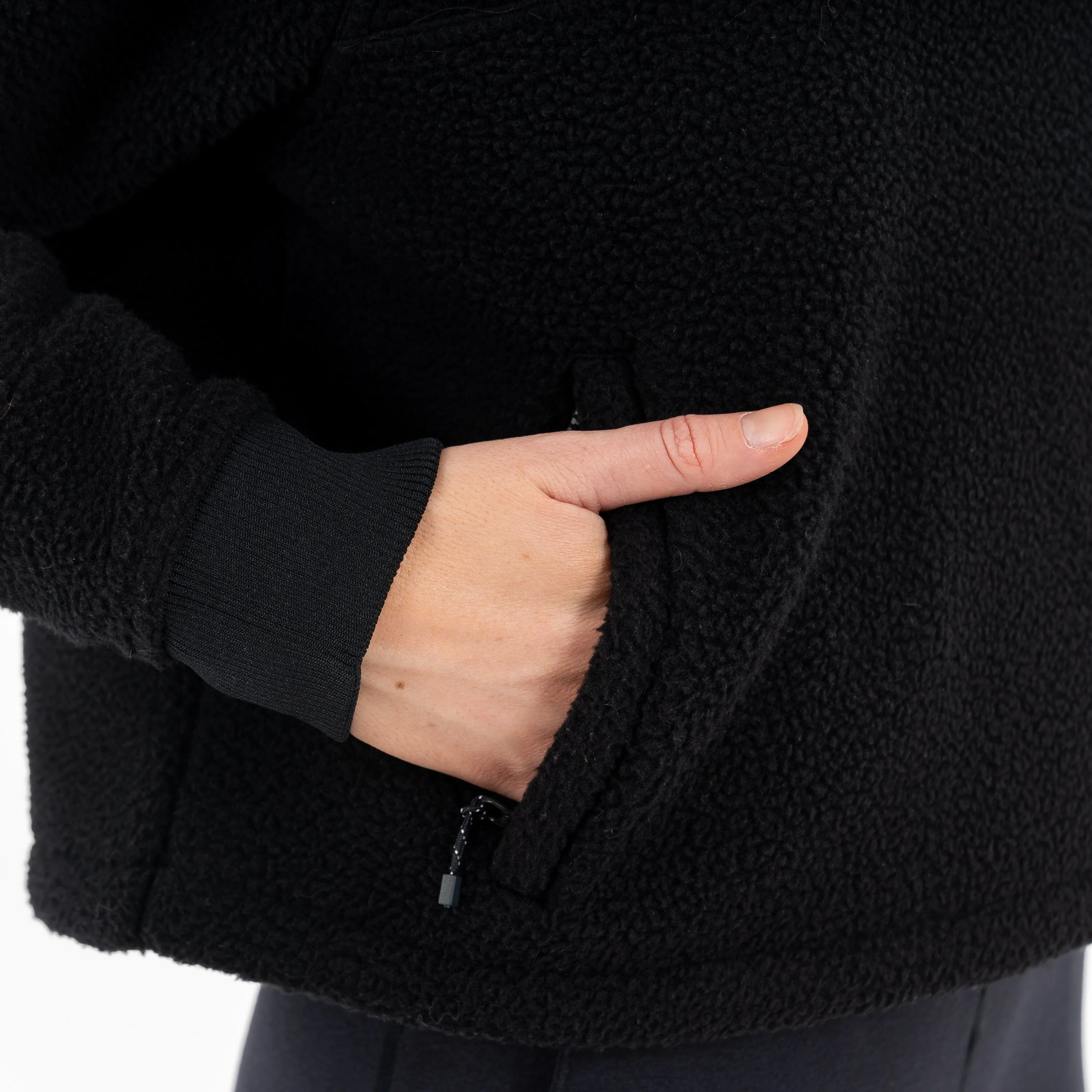 Rivanna Fleece Pullover | Solid - Midnight Black - Image 5